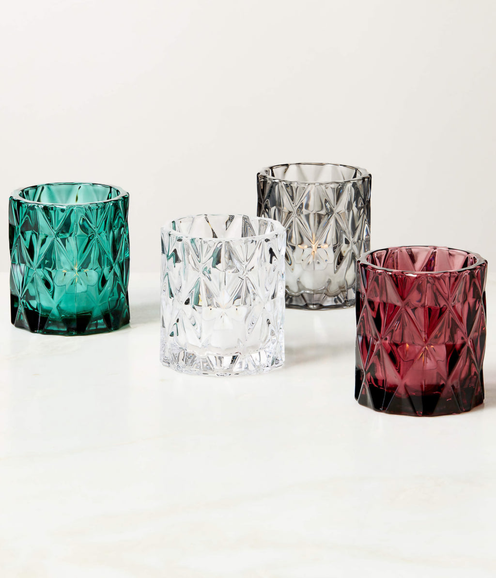 THE ONE × Betty — Smoked Glass Tealight Candle Holders (Set of 6)
