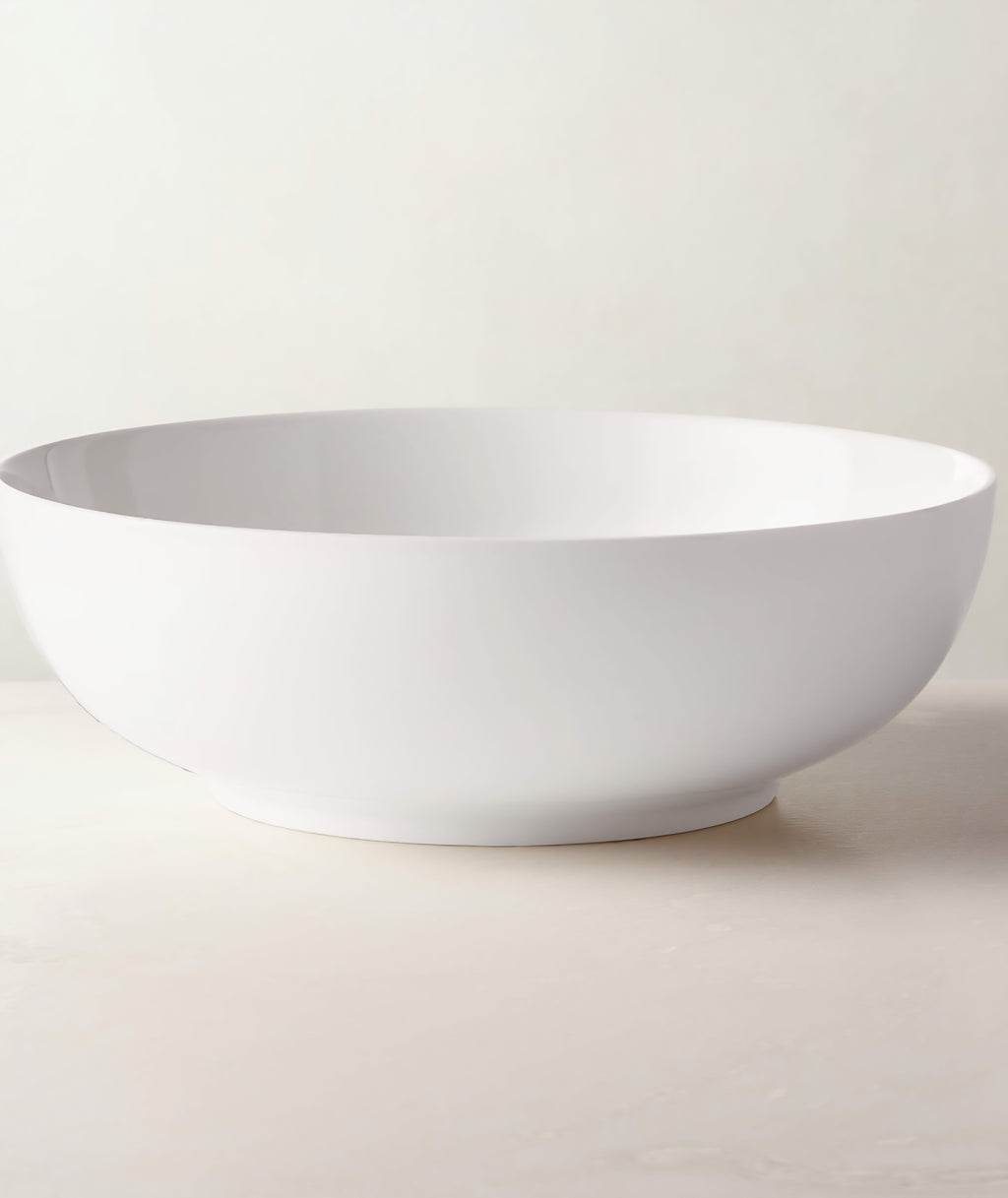 THE ONE × Contact — White Ceramic Serving Bowl