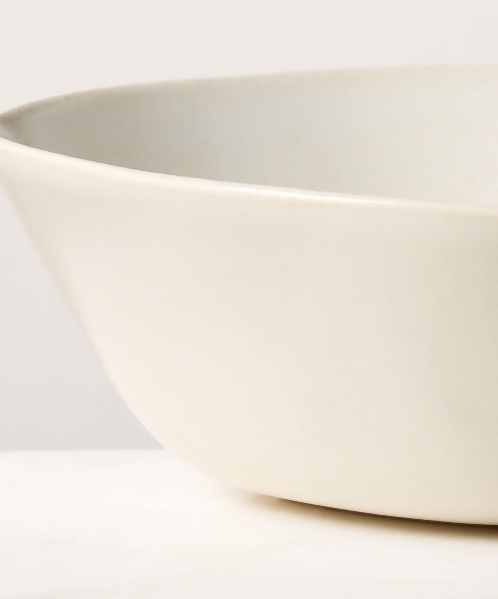 THE ONE × Selene — Ivory Stoneware Soup & Pasta Bowls