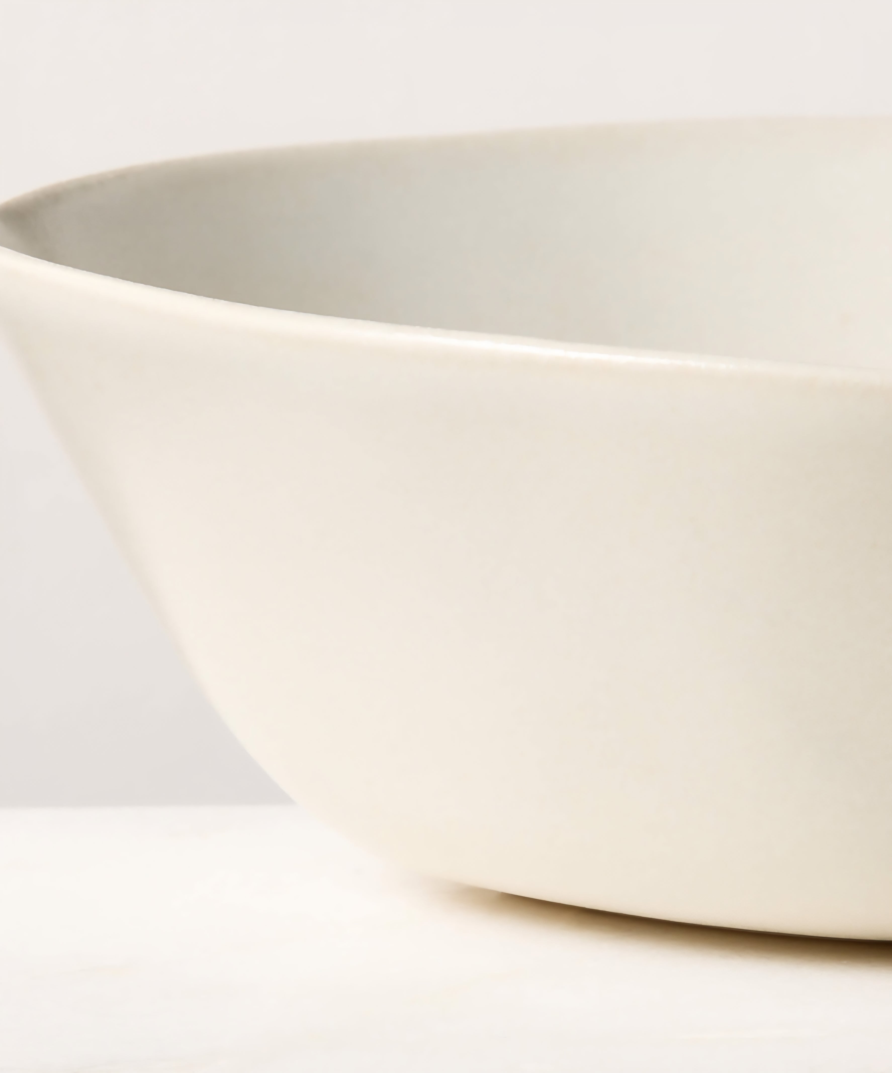THE ONE × Selene — Ivory Stoneware Soup & Pasta Bowls