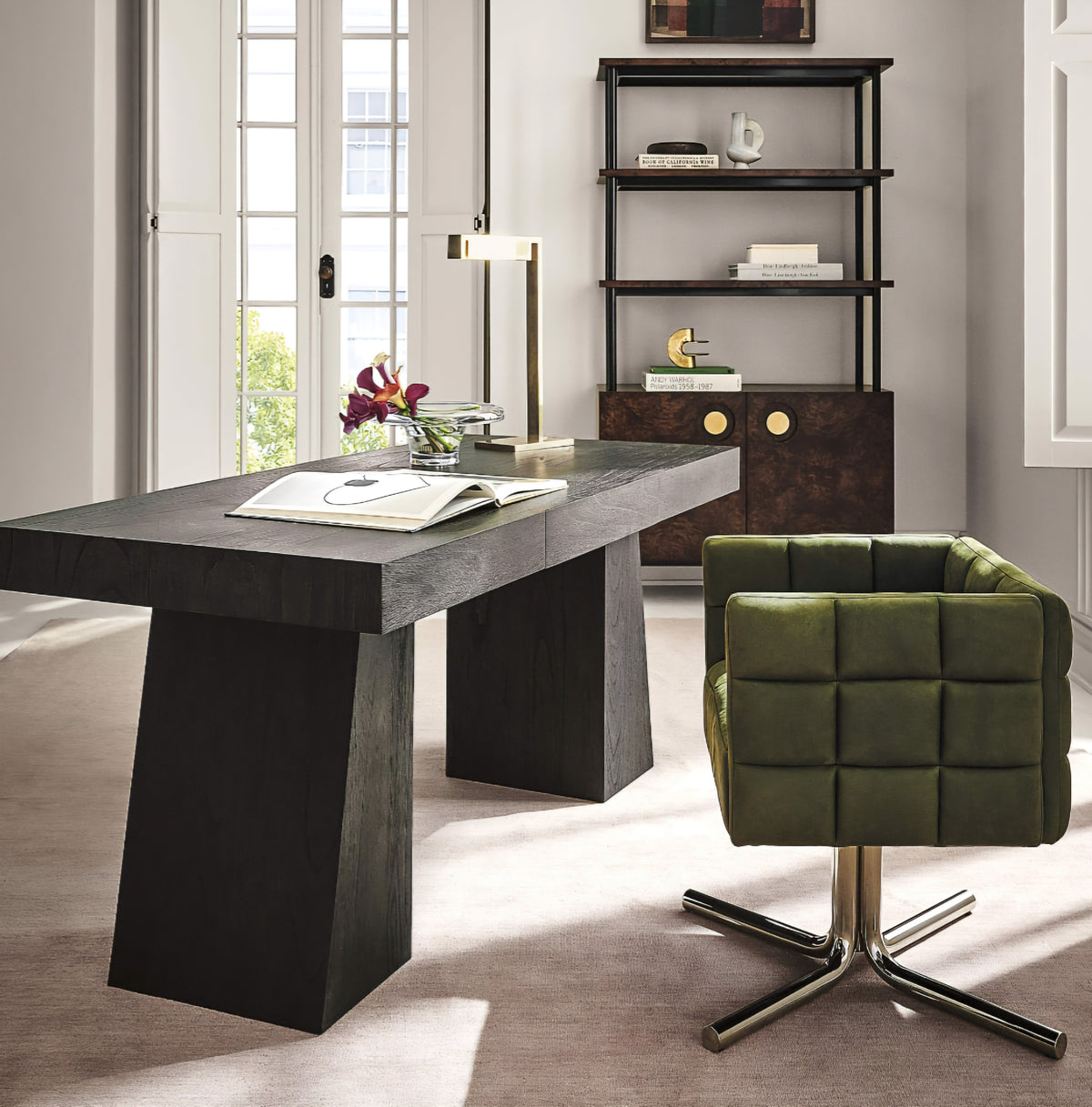 THE ONE × Ridge — Bleached Wood Desk with Drawer