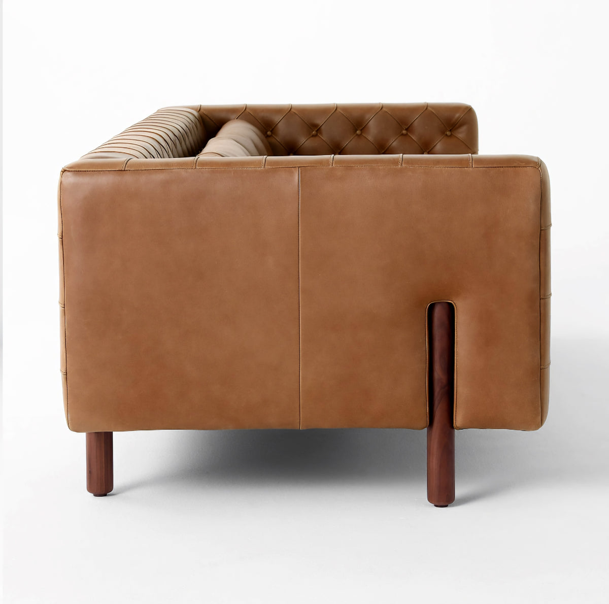 THE ONE × Marconi — Tufted Leather & Velvet Sofa