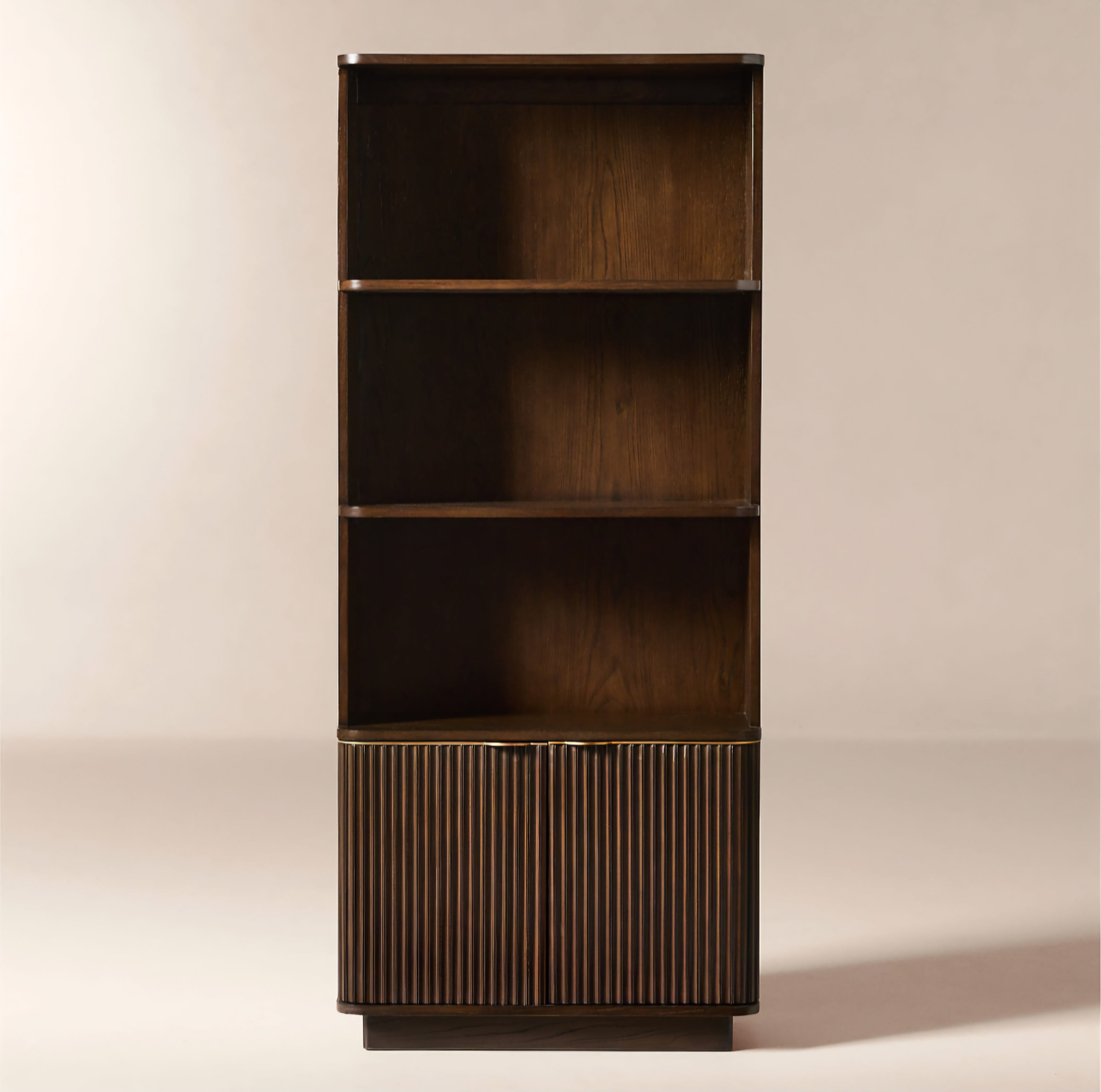 THE ONE × Davison — Fluted Dark Oak Bookcase