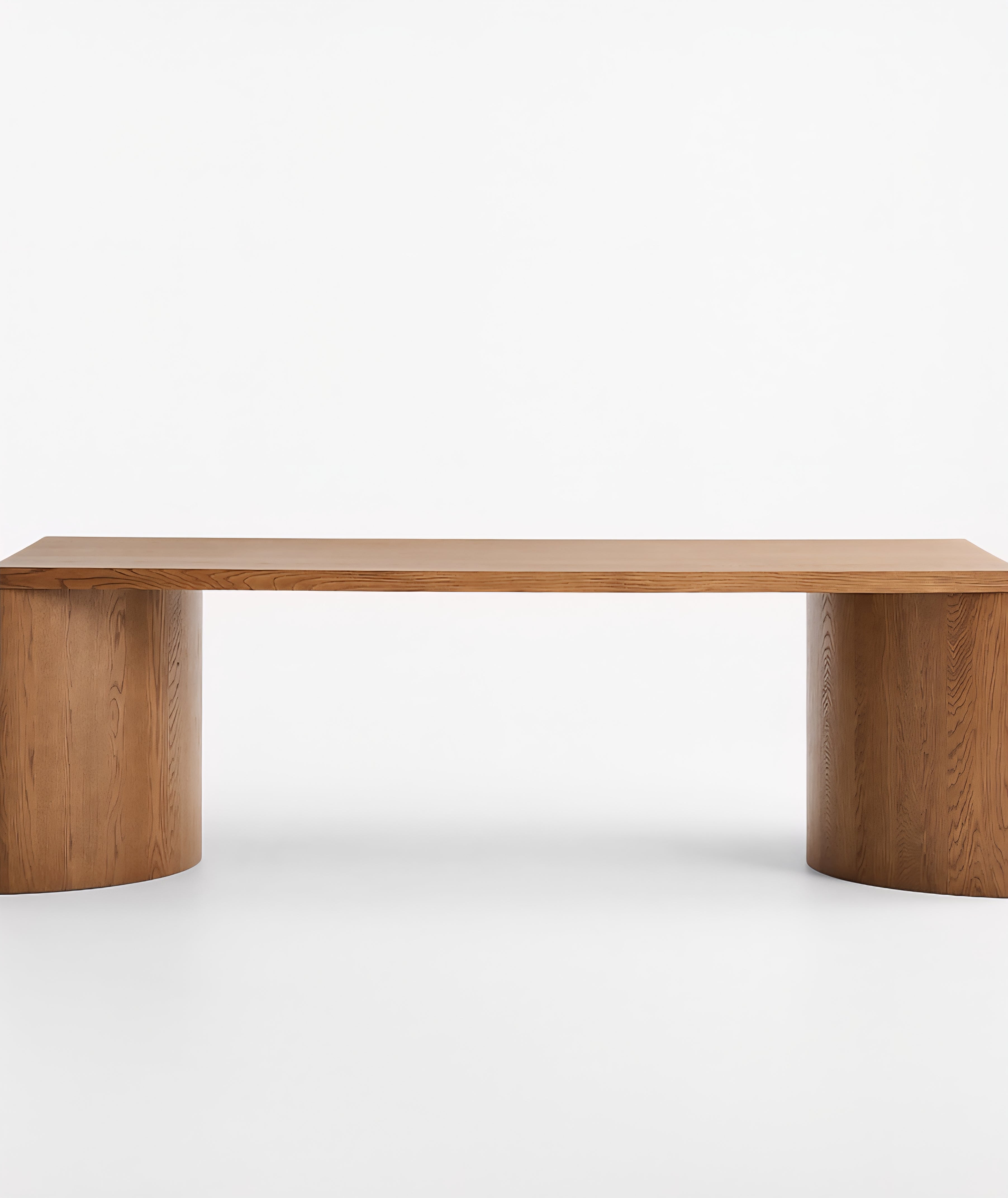 THE ONE × Virage — 96" Curved Oak Dining Table