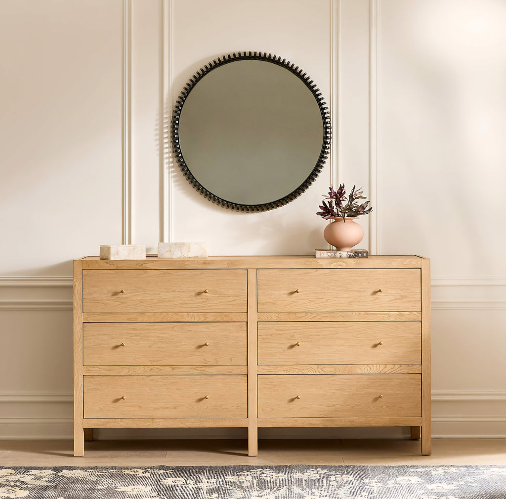 THE ONE × Layton — White Oak 6-Drawer Dresser