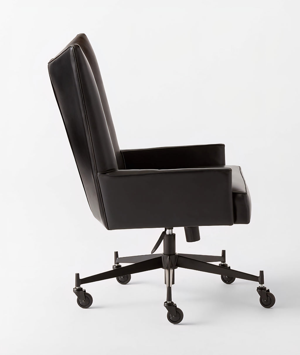THE ONE × Bowtie — Black Leather Office Chair