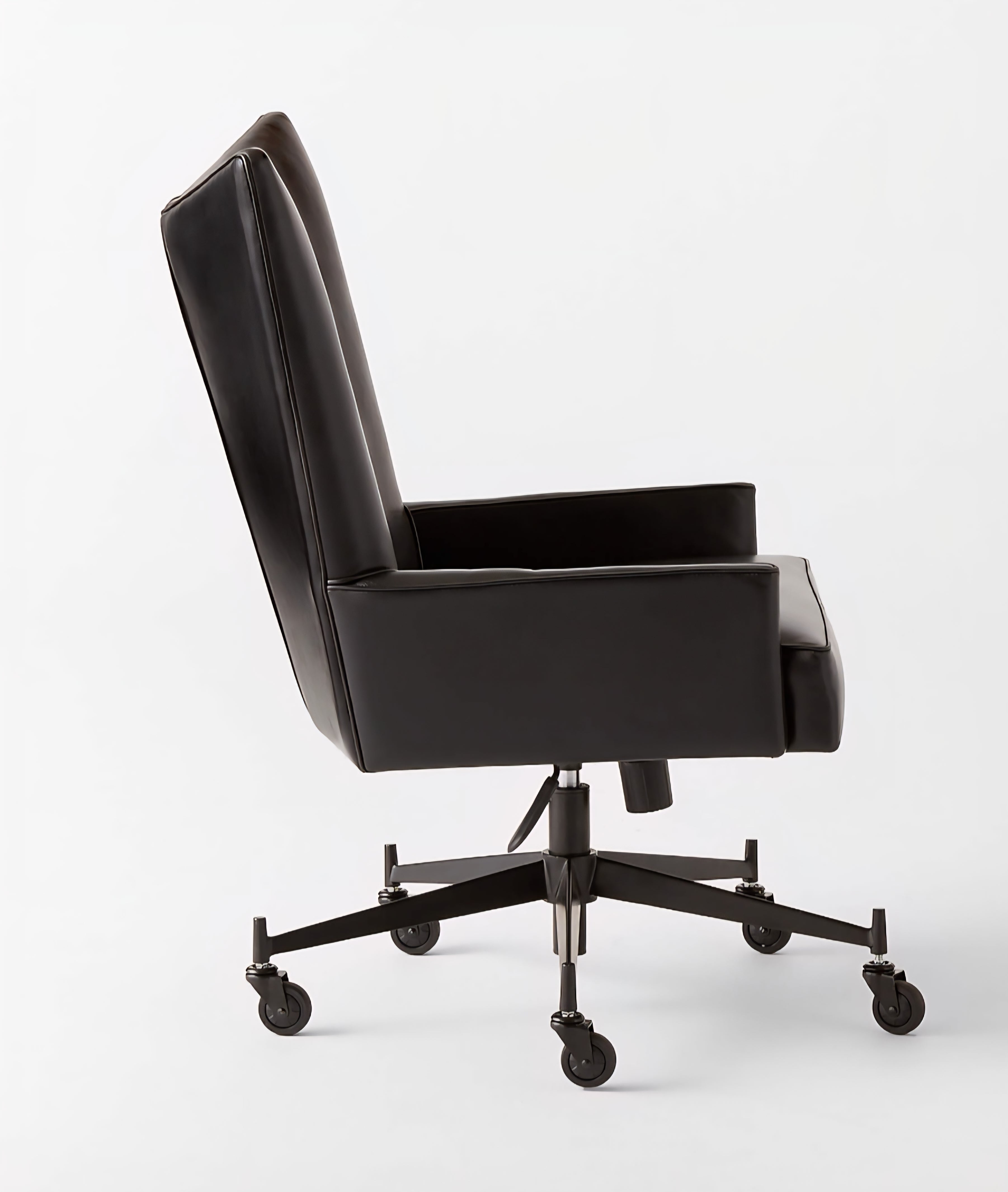 THE ONE × Bowtie — Black Leather Office Chair