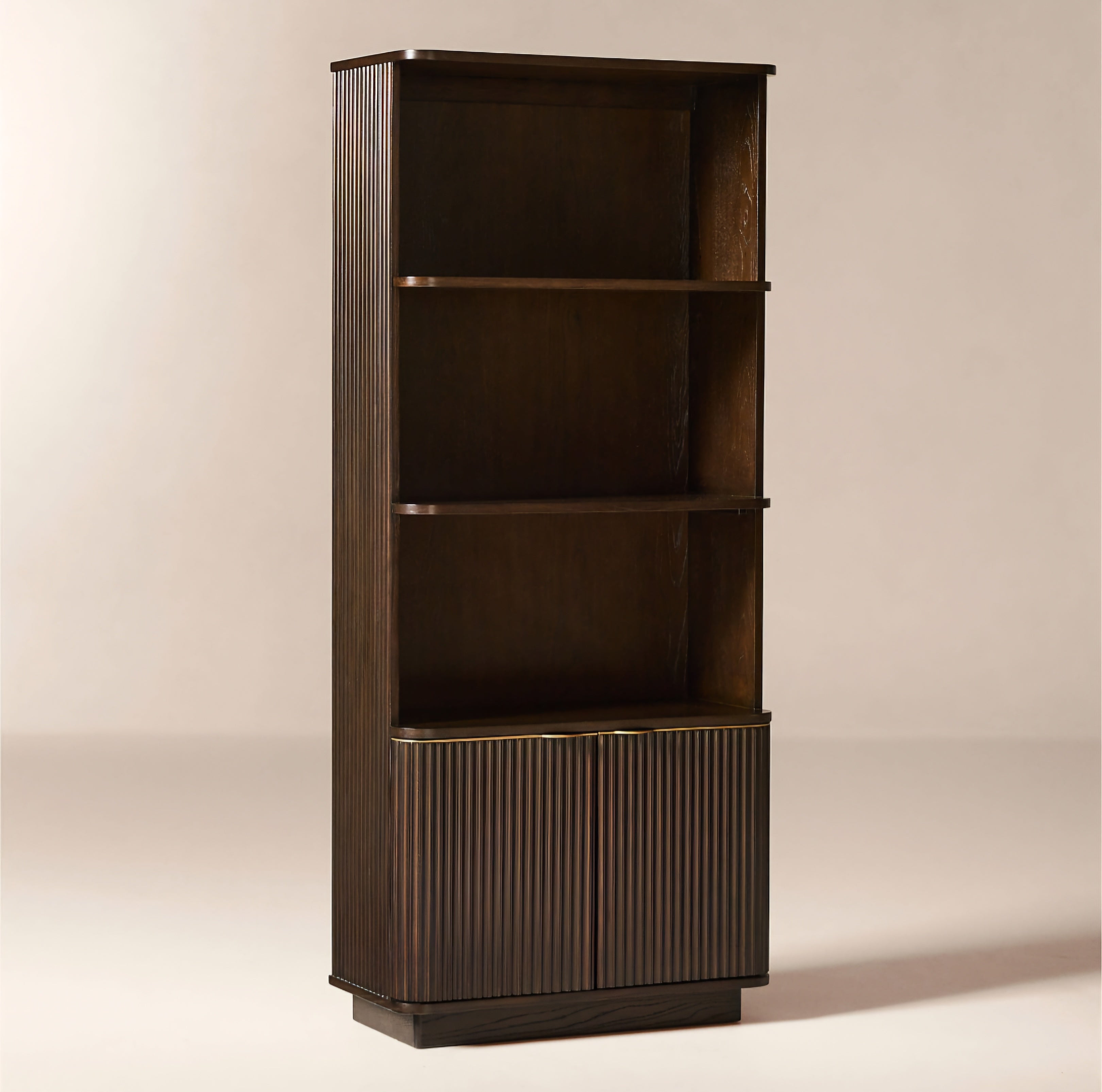 THE ONE × Davison — Fluted Dark Oak Bookcase