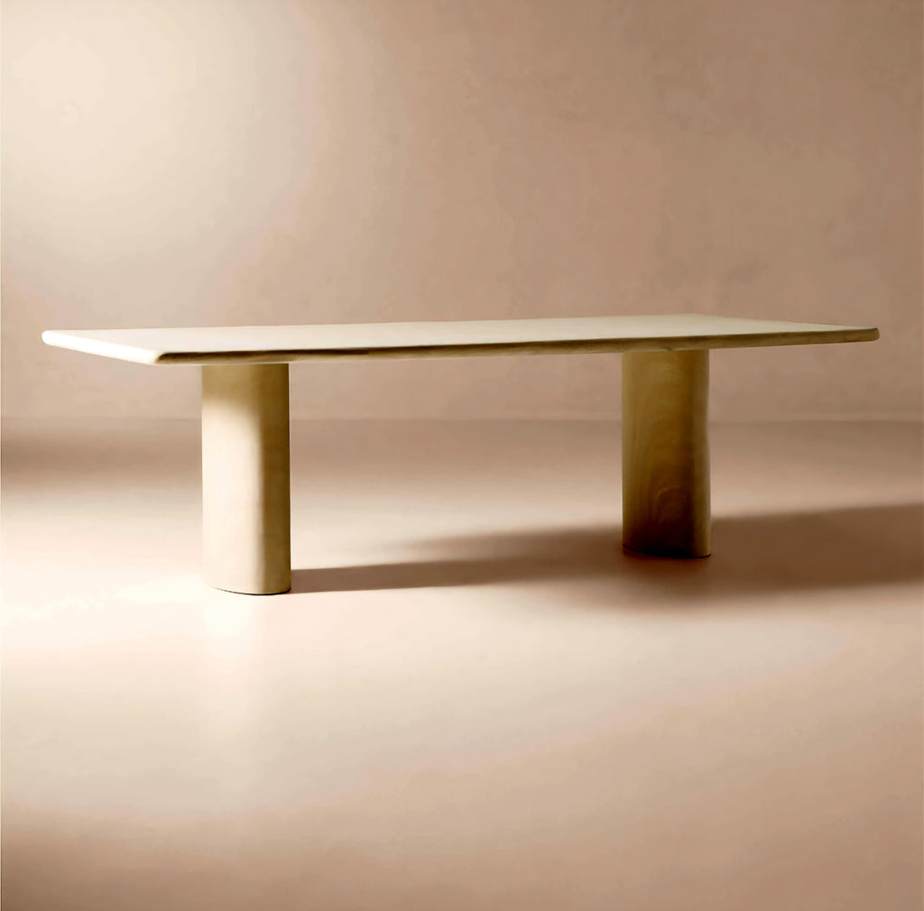 THE ONE × Elio — Rectangular Marbled Resin Dining Table