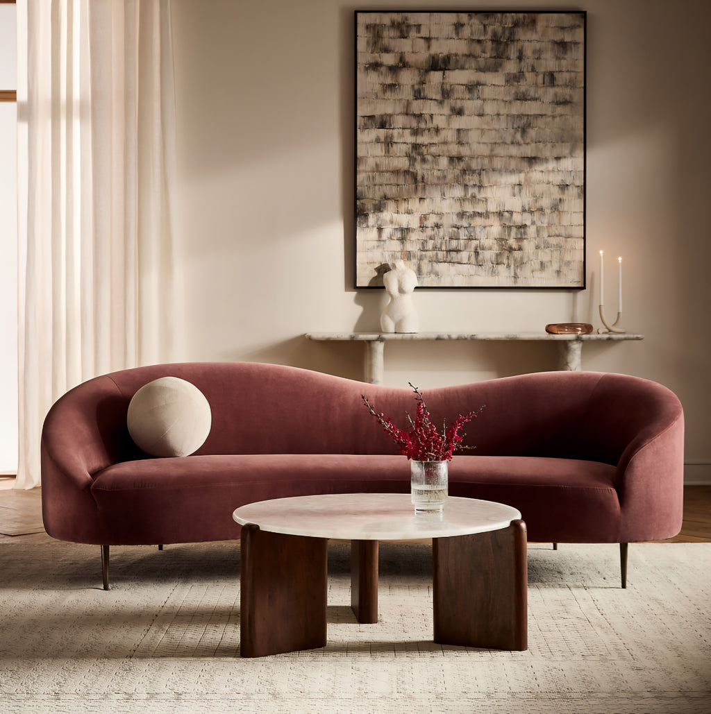 THE ONE × Curvo — White Performance Fabric Sofa by Goop