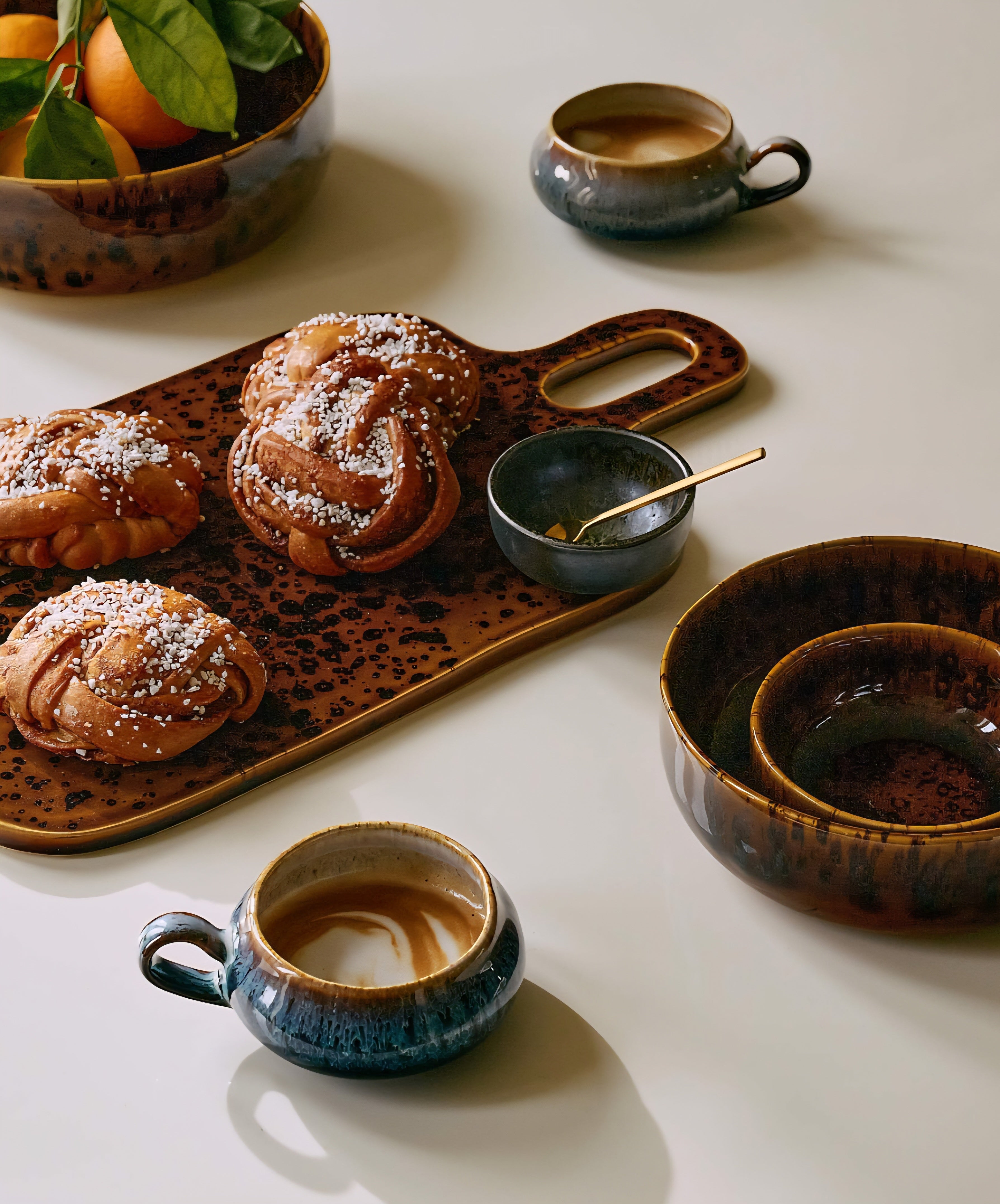 THE ONE × Tara — 3‑Piece Tortoise Serving Bowls