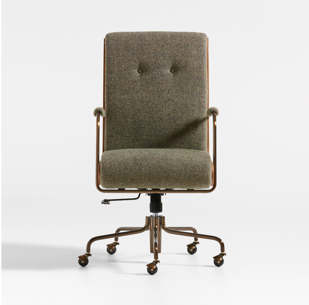 THE ONE × Ellison — Green Woven High-Back Office Chair