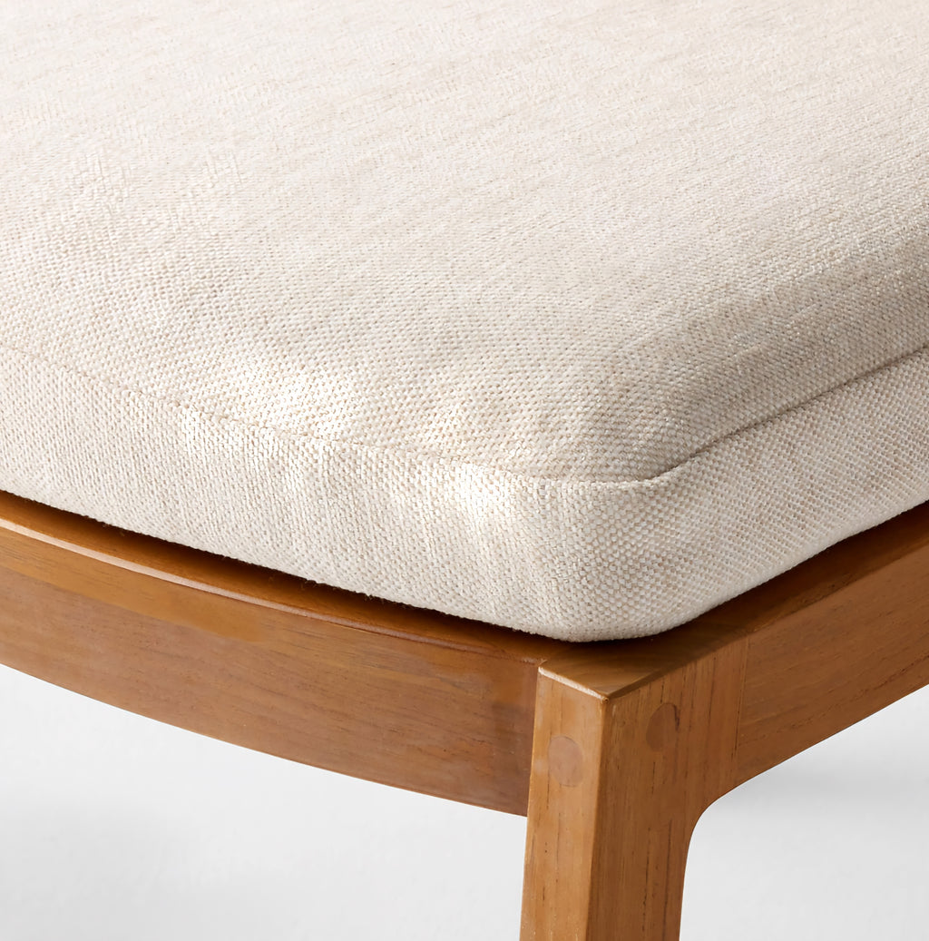 THE ONE × Roc — Teak and Rattan Stool