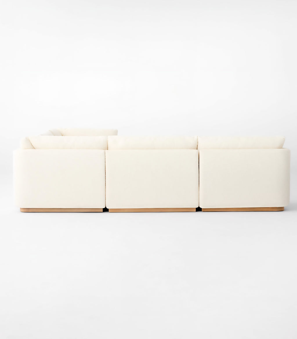 THE ONE × Stormo — Ivory Boucle Sectional Sofa