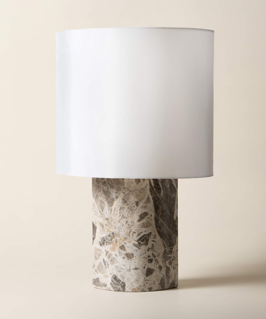 THE ONE × Ashtin — Grey Marble Table Lamp