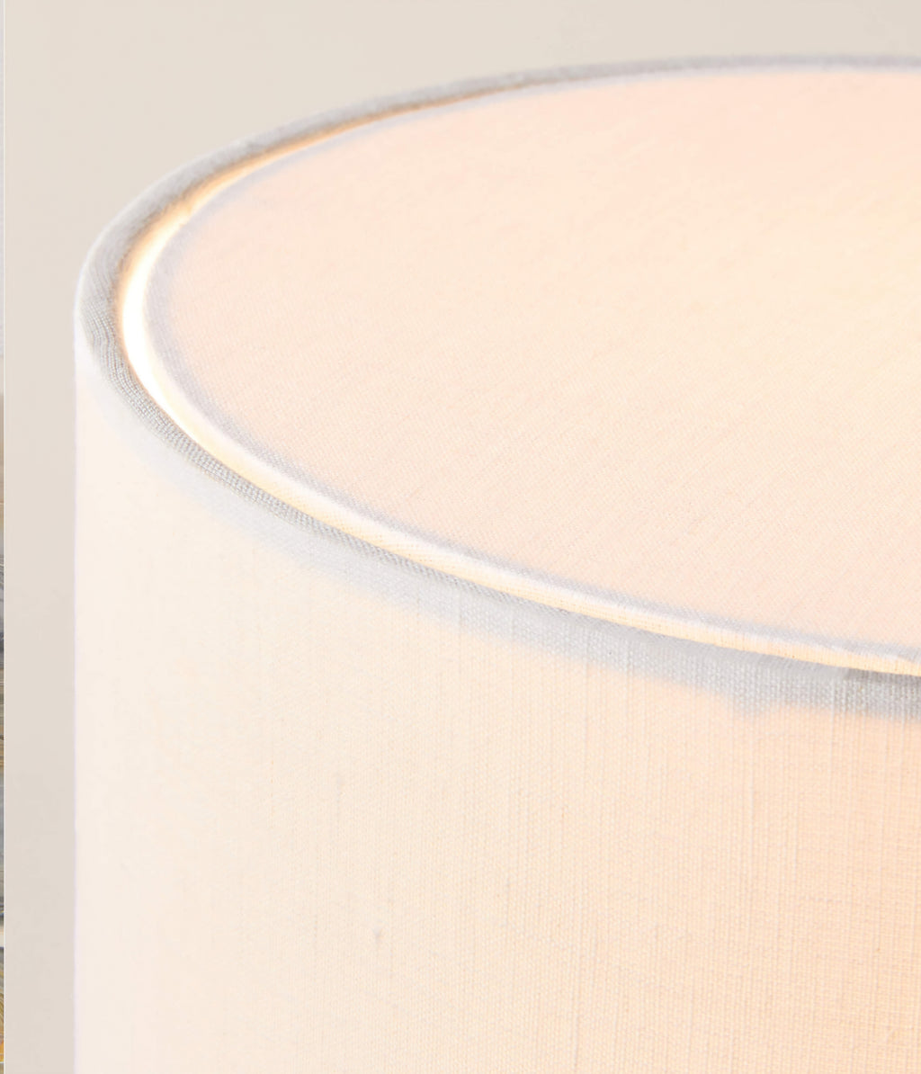 THE ONE × Anelle — Petite Blue Onyx Table Lamp with Linen Shade