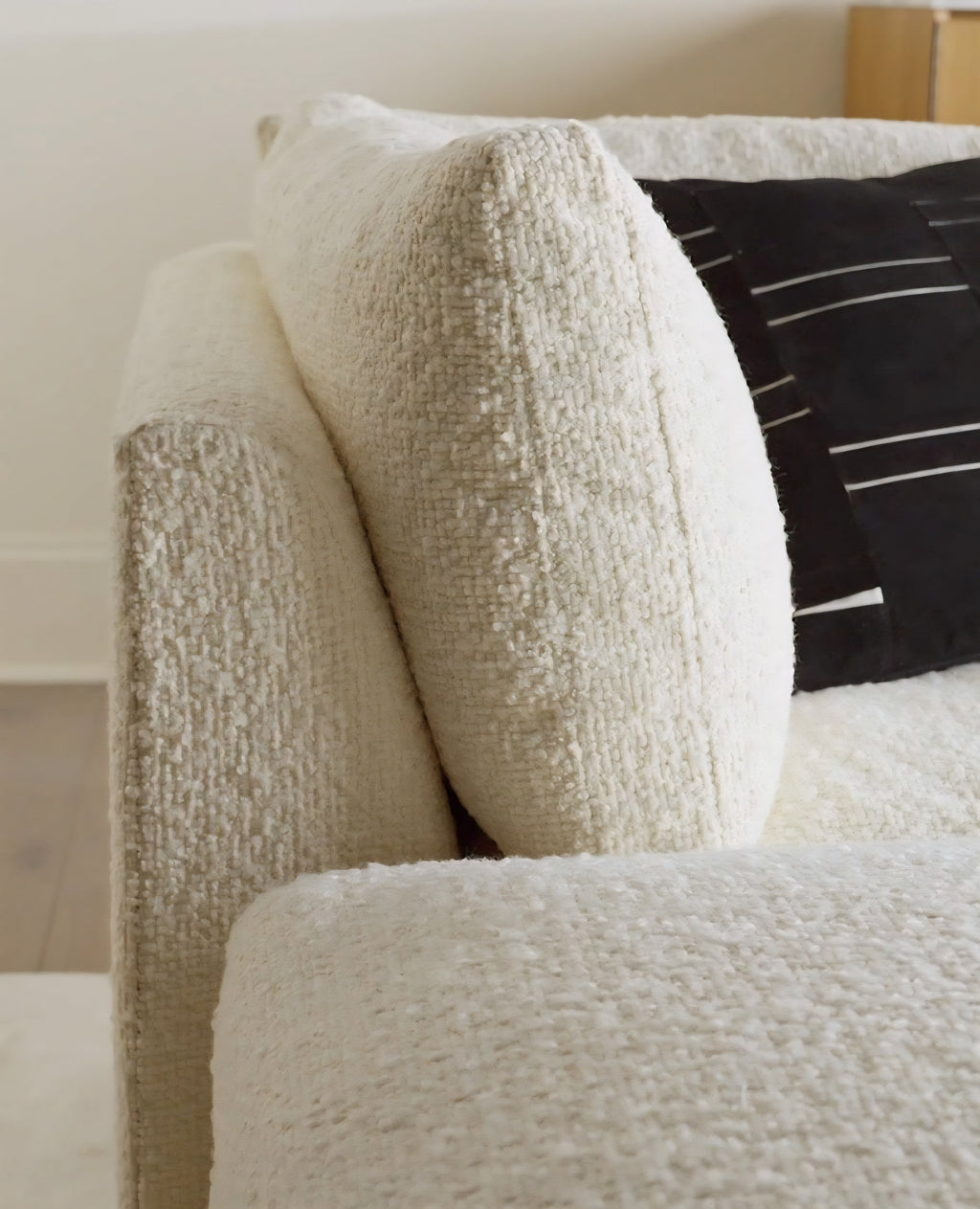 THE ONE × Stormo — Ivory Boucle Sectional Sofa