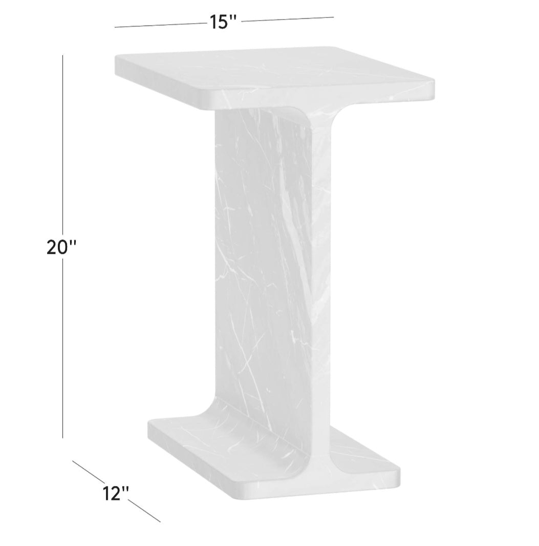 THE ONE × Ciccio — Red Marble Side Table