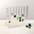 THE ONE × Four in a Row — Warm White and Green Acrylic Game