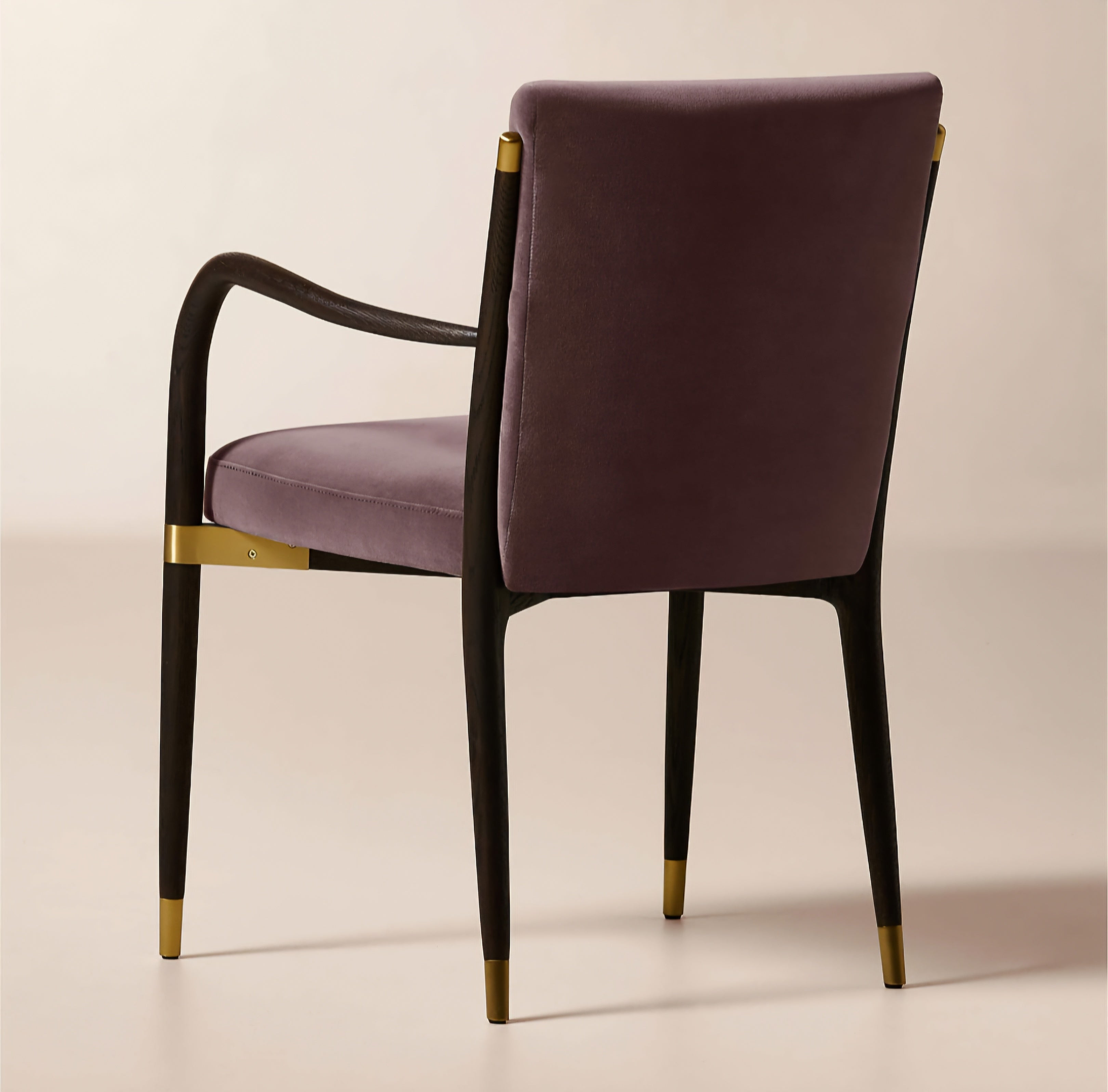 THE ONE × Norrie — Dusty Lilac Velvet Dining Armchair