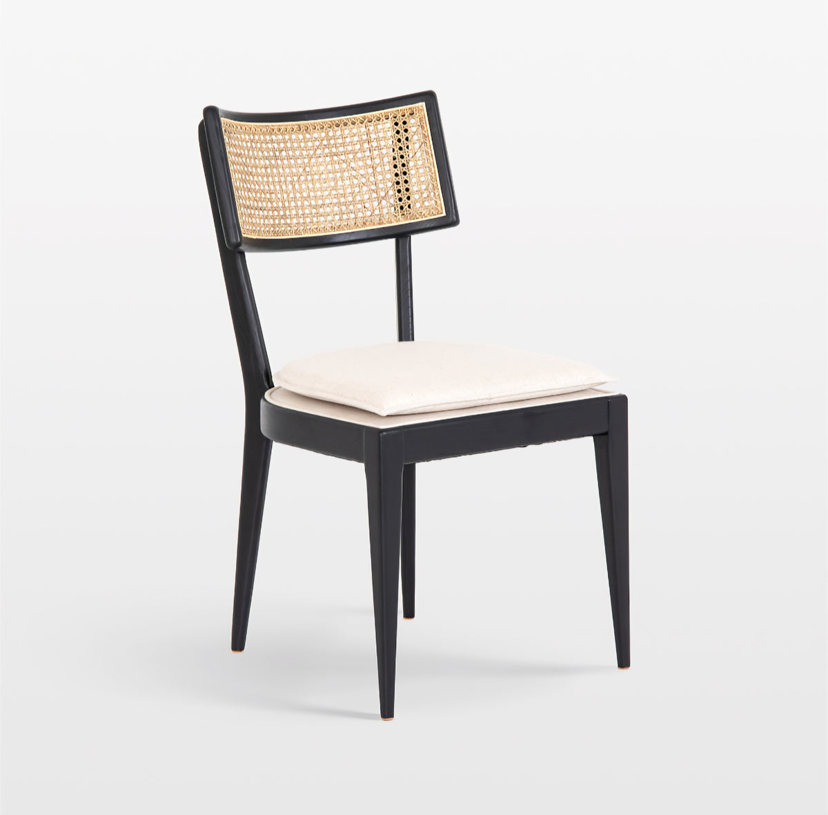 THE ONE × Libby — Light Brown Wood + Natural Cane Dining Chair