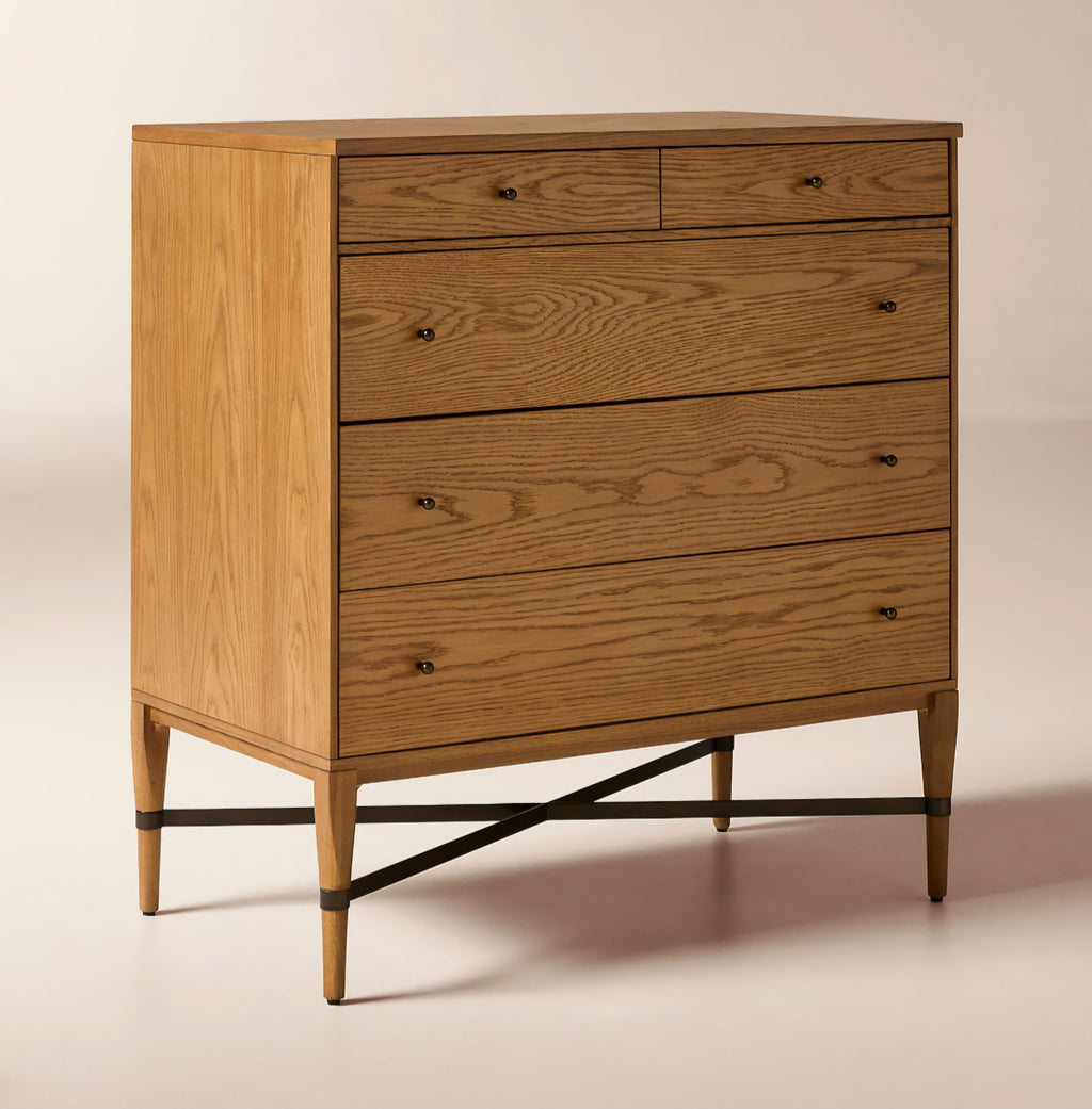 THE ONE × Connoisseur — Light Oak 5-Drawer Dresser