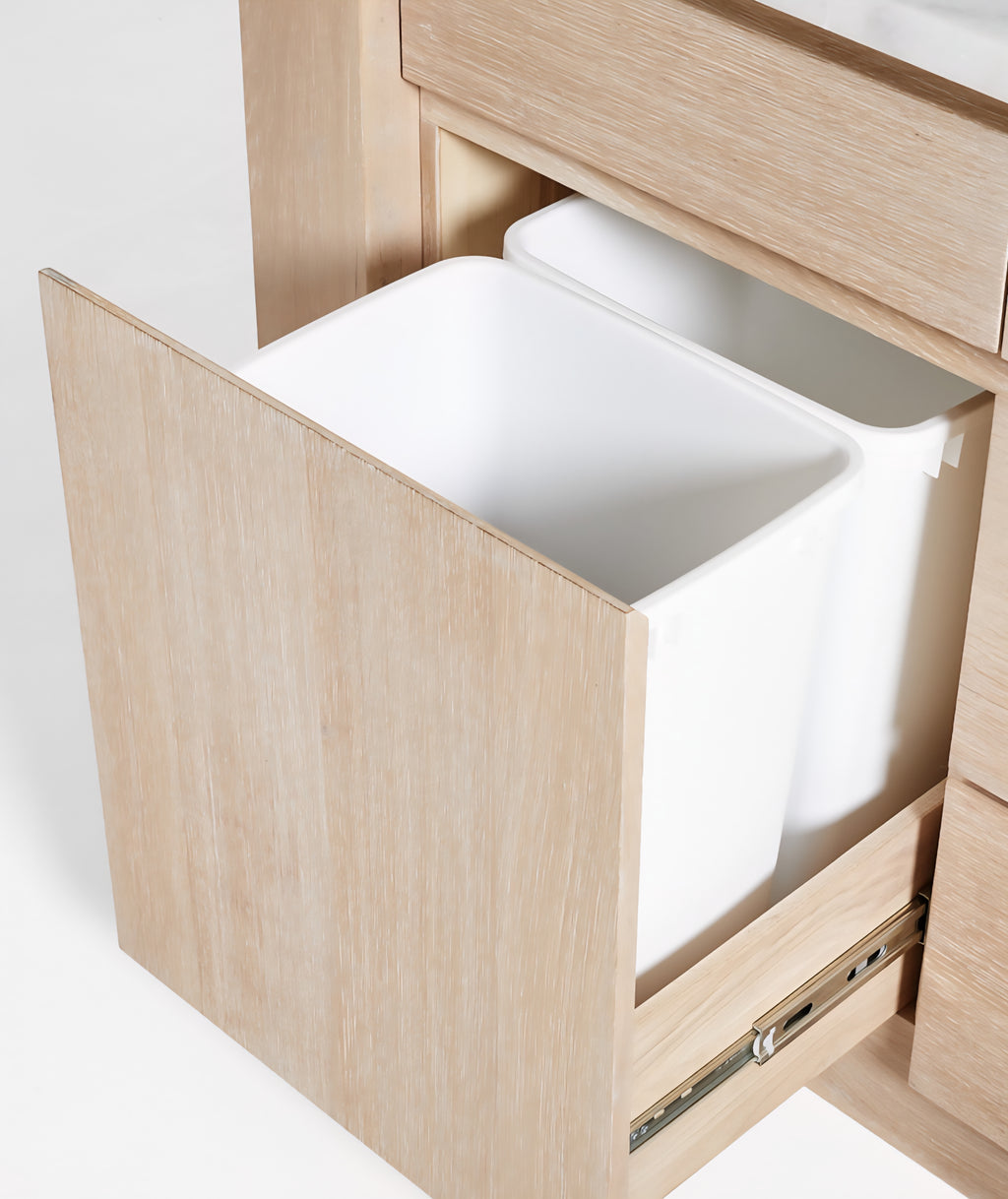 THE ONE × Terra — Marble Top Kitchen Island with Storage (78")