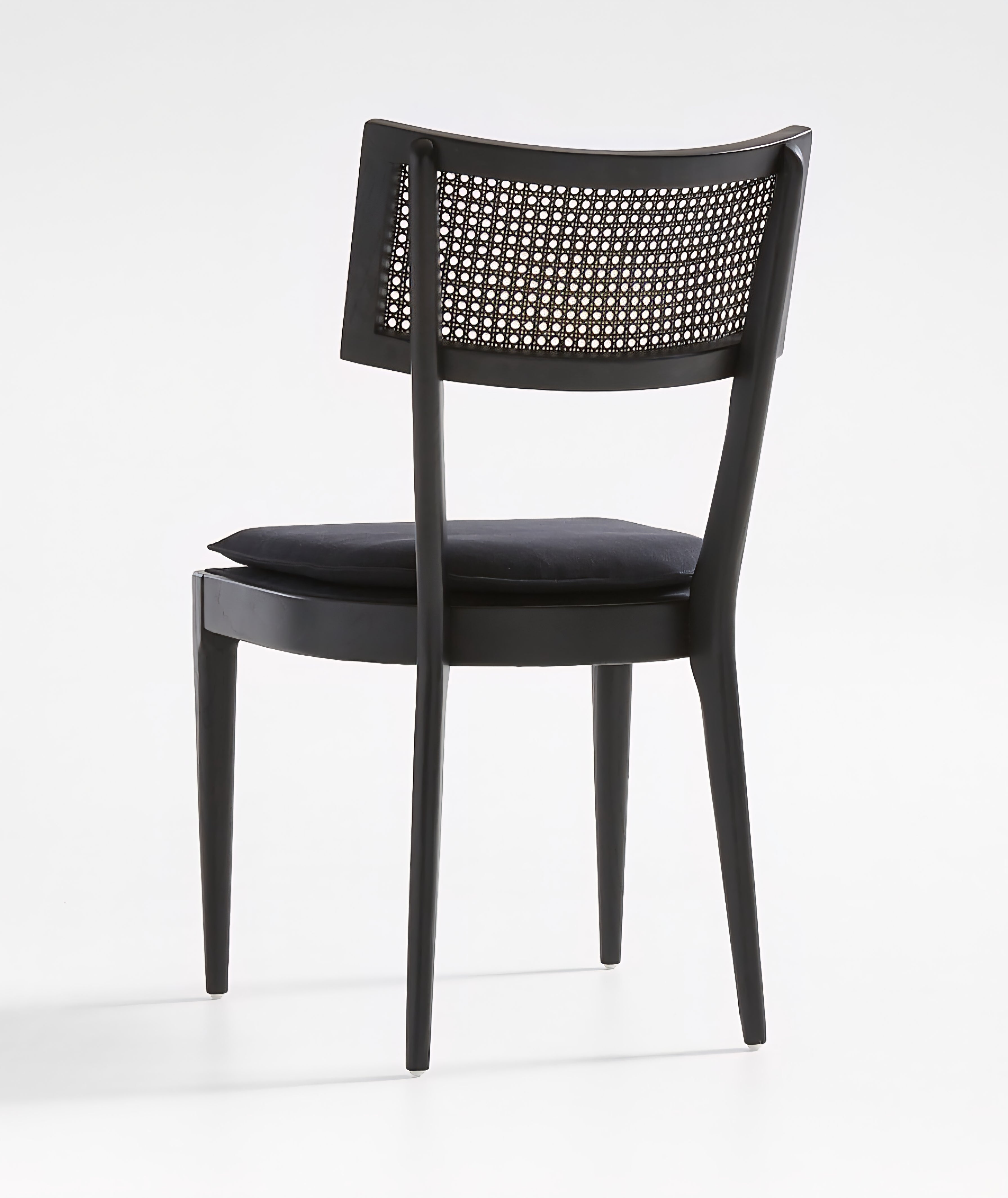 THE ONE × Libby — Light Brown Wood + Natural Cane Dining Chair