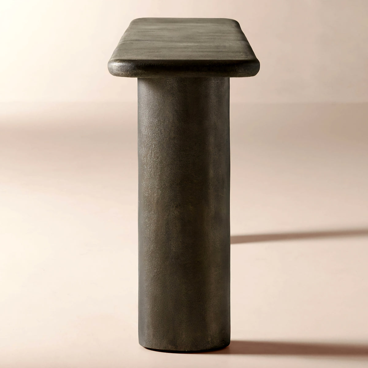 THE ONE × Hollis — Charcoal Grey Cast Aluminum Console Table