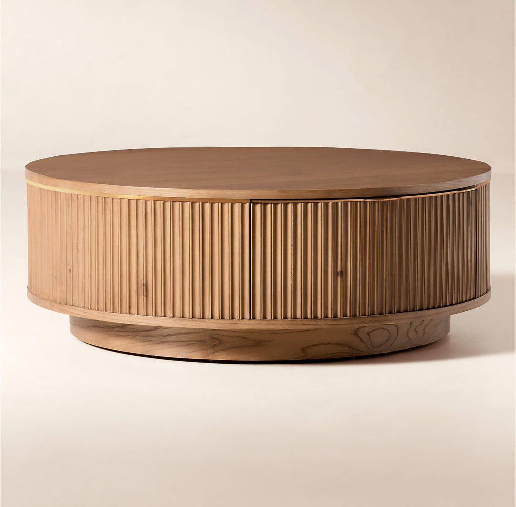 THE ONE × Davison — Fluted Oak Coffee Tables