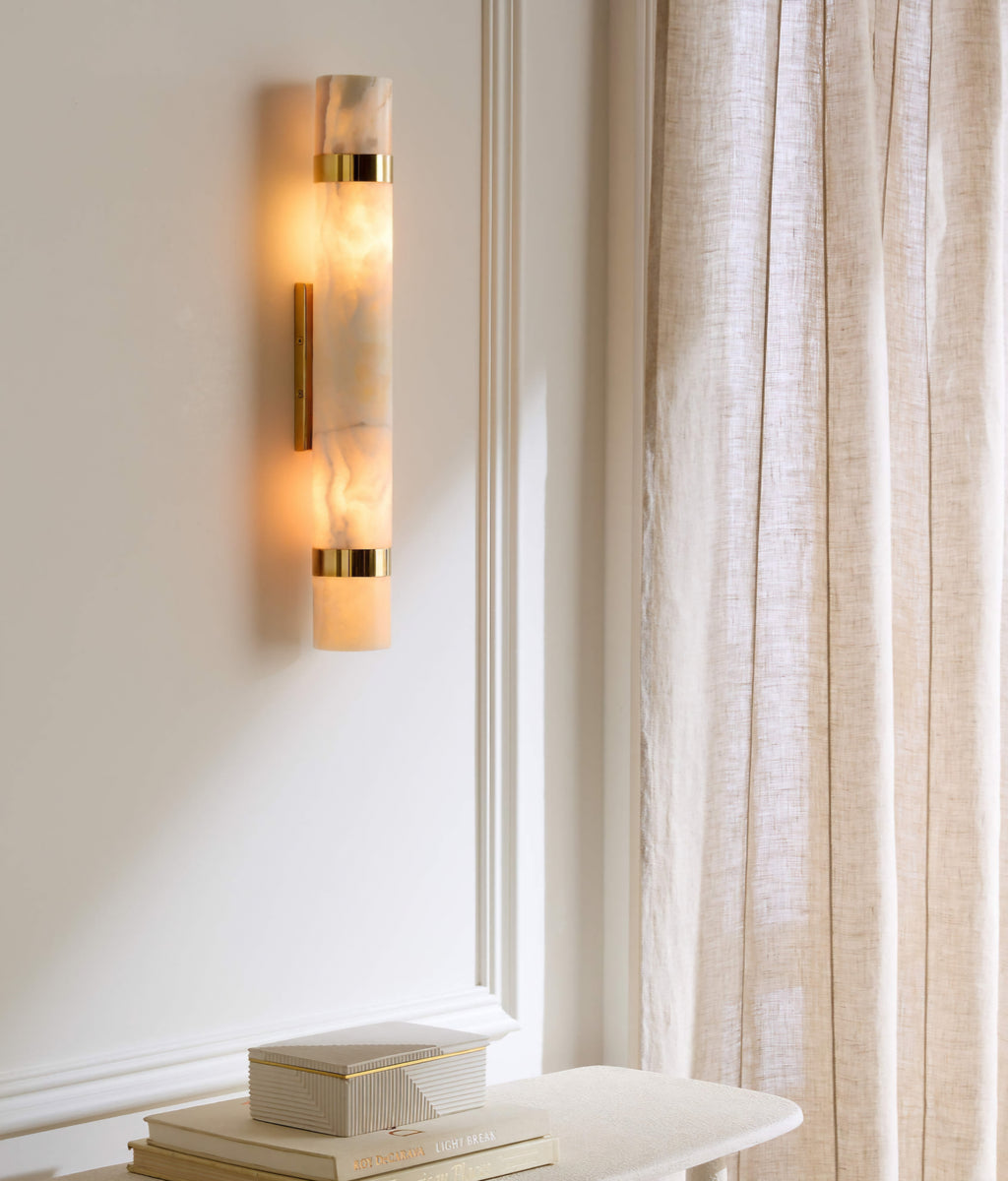 THE ONE × Natalia — Onyx Stone Wall Sconce 21.5"