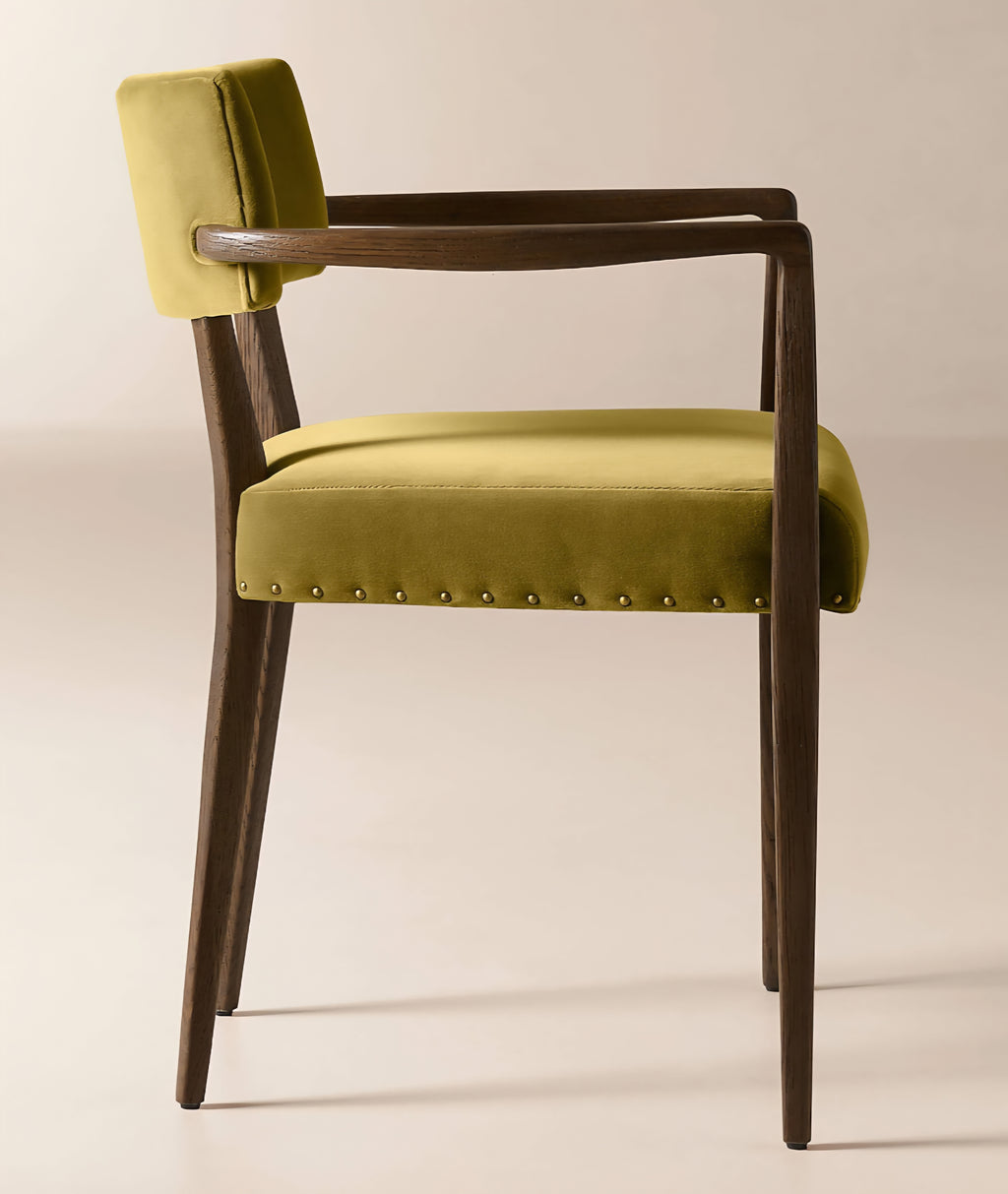 THE ONE × Arlo — Smoked Mauve Performance Fabric Dining Armchair