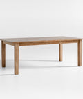 THE ONE × Basque — Weathered Light Brown Solid Wood Dining Table