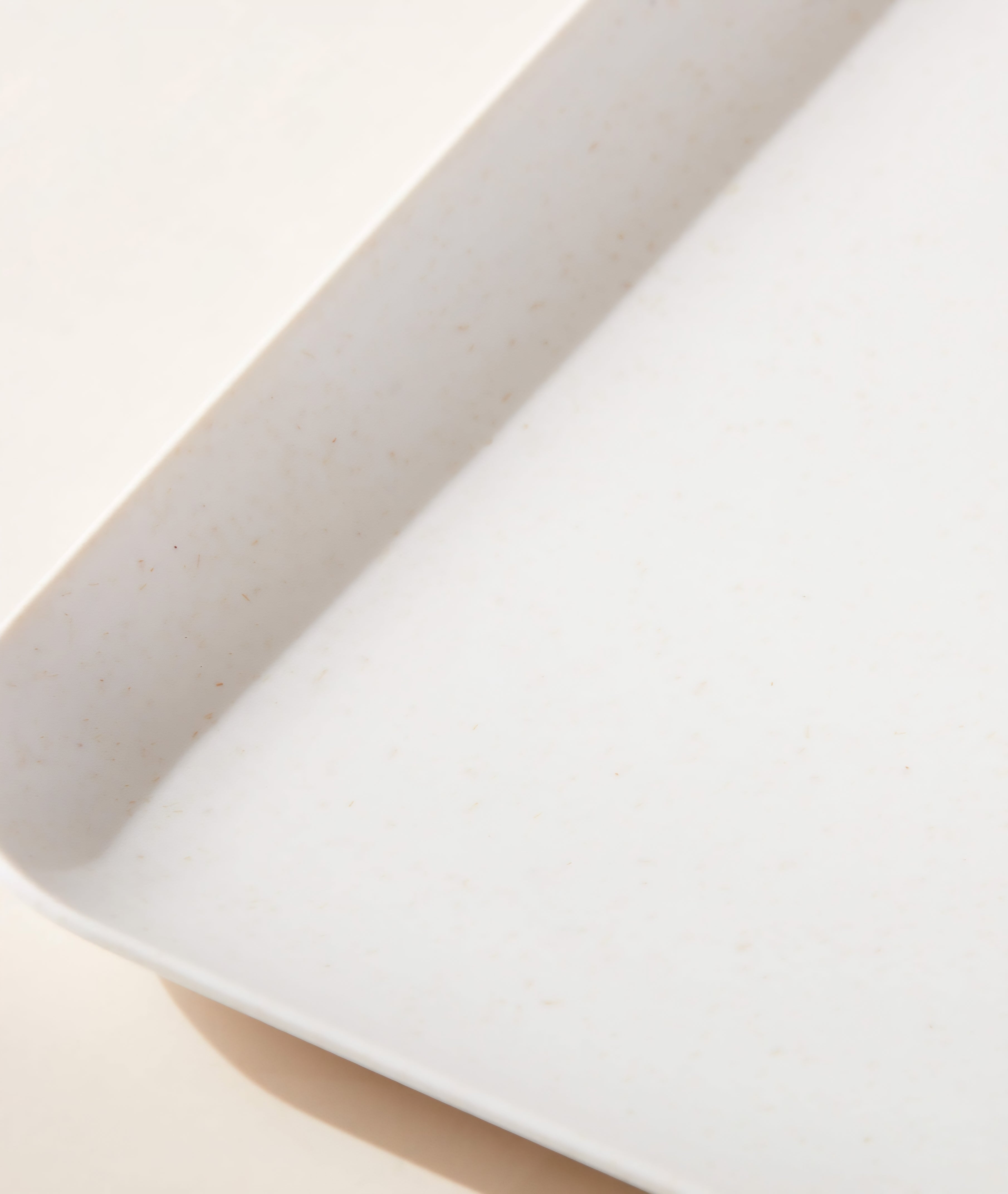 THE ONE × Pebble — Rectangular White Melamine Serving Platter