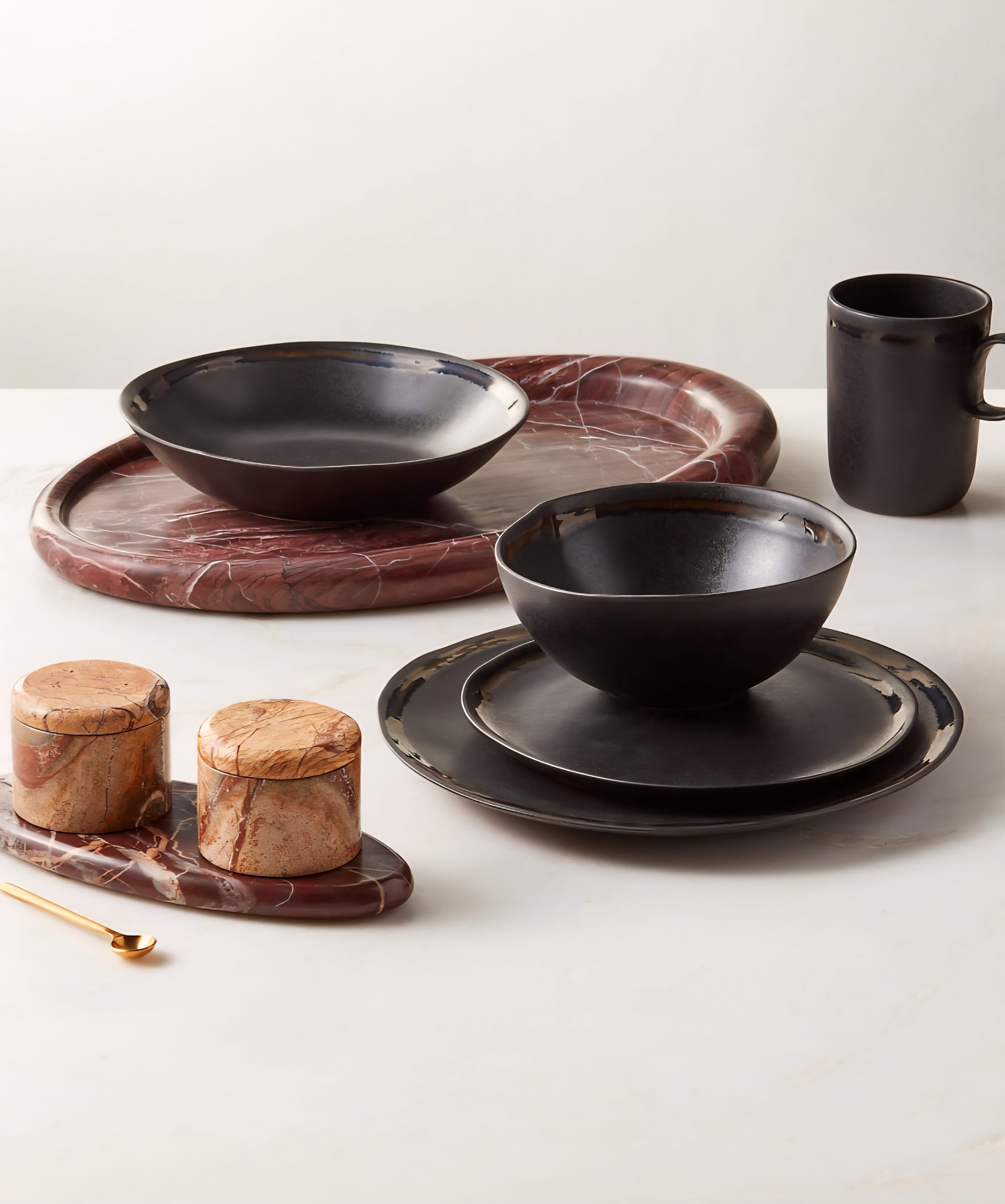 THE ONE × Pave — Oval Marble Serving Tray