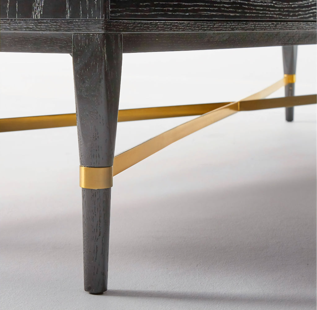 THE ONE × Connoisseur — Black Oak Wood 8-Drawer Dresser