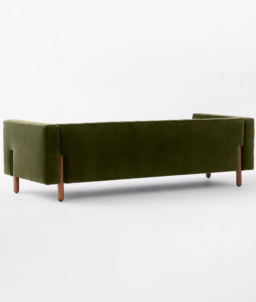 THE ONE × Marconi — Tufted Leather & Velvet Sofa