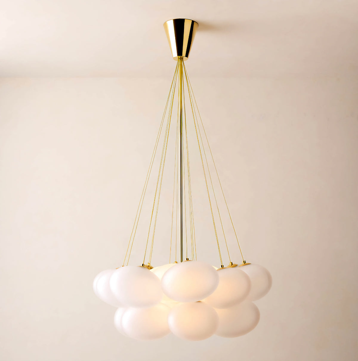 THE ONE × Corvina — Unlacquered Polished Brass Chandelier