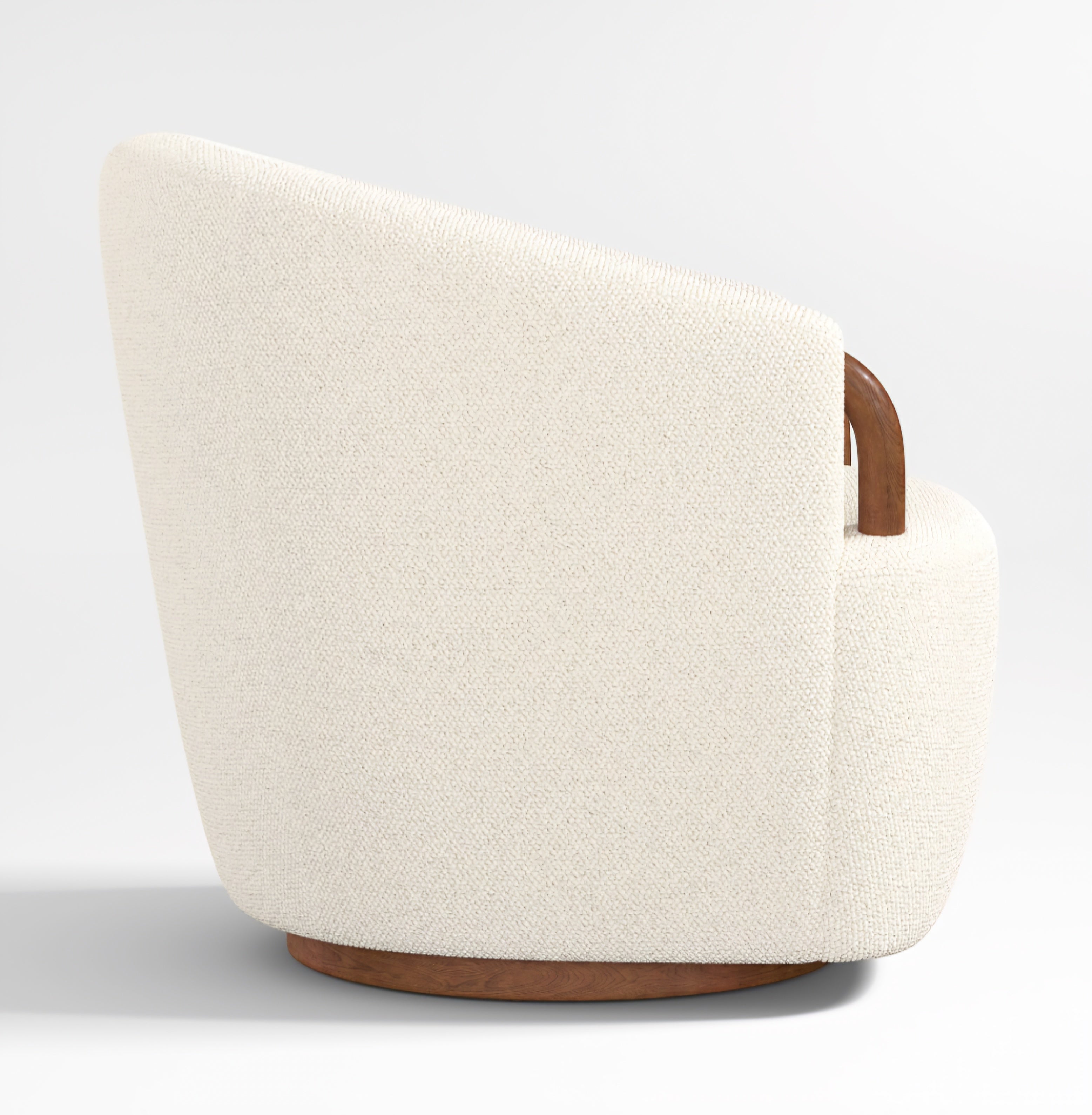 THE ONE × Rapallo — Wood Swivel Accent Chair