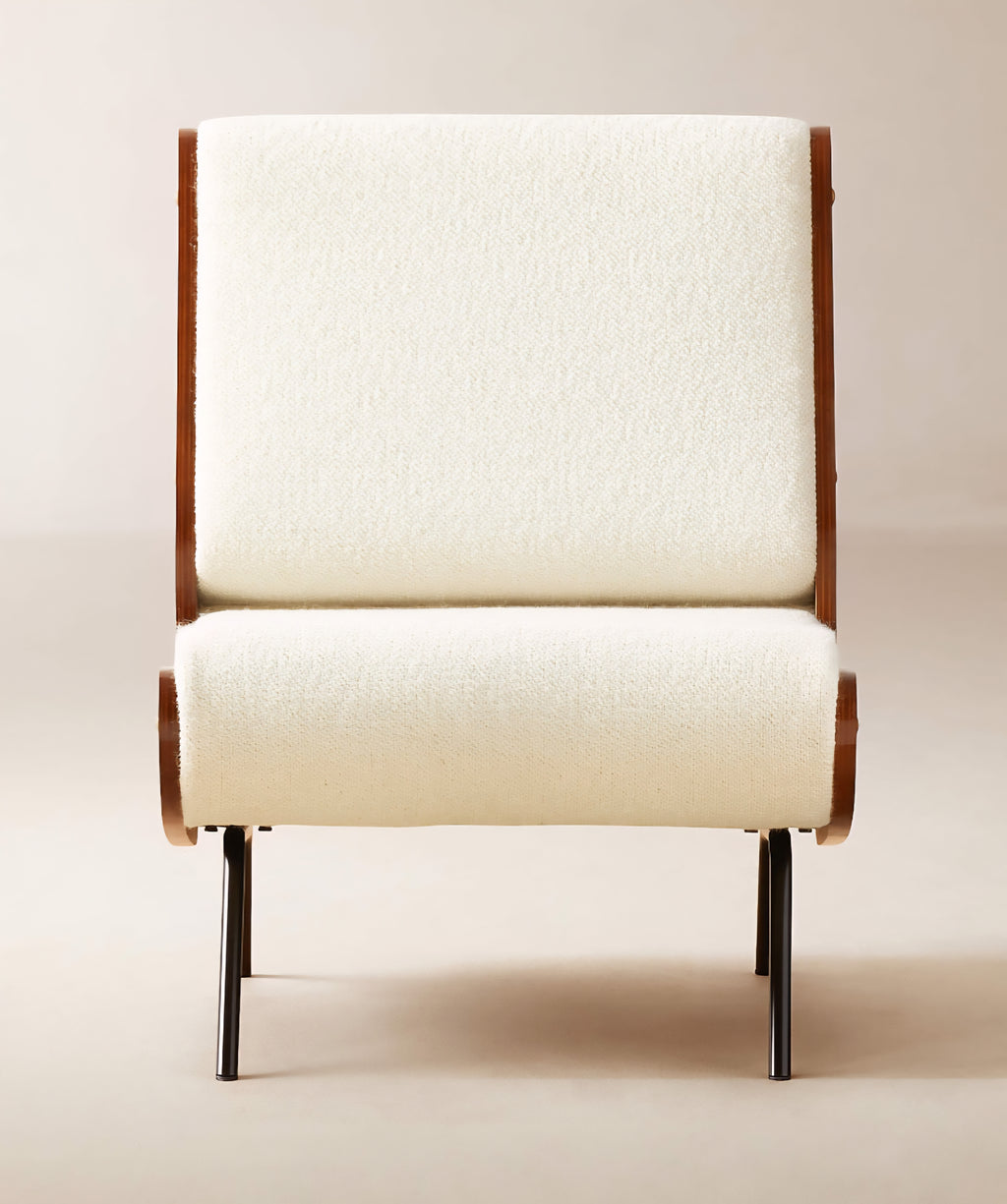 THE ONE × Meda — Ivory Wool Lounge Chair
