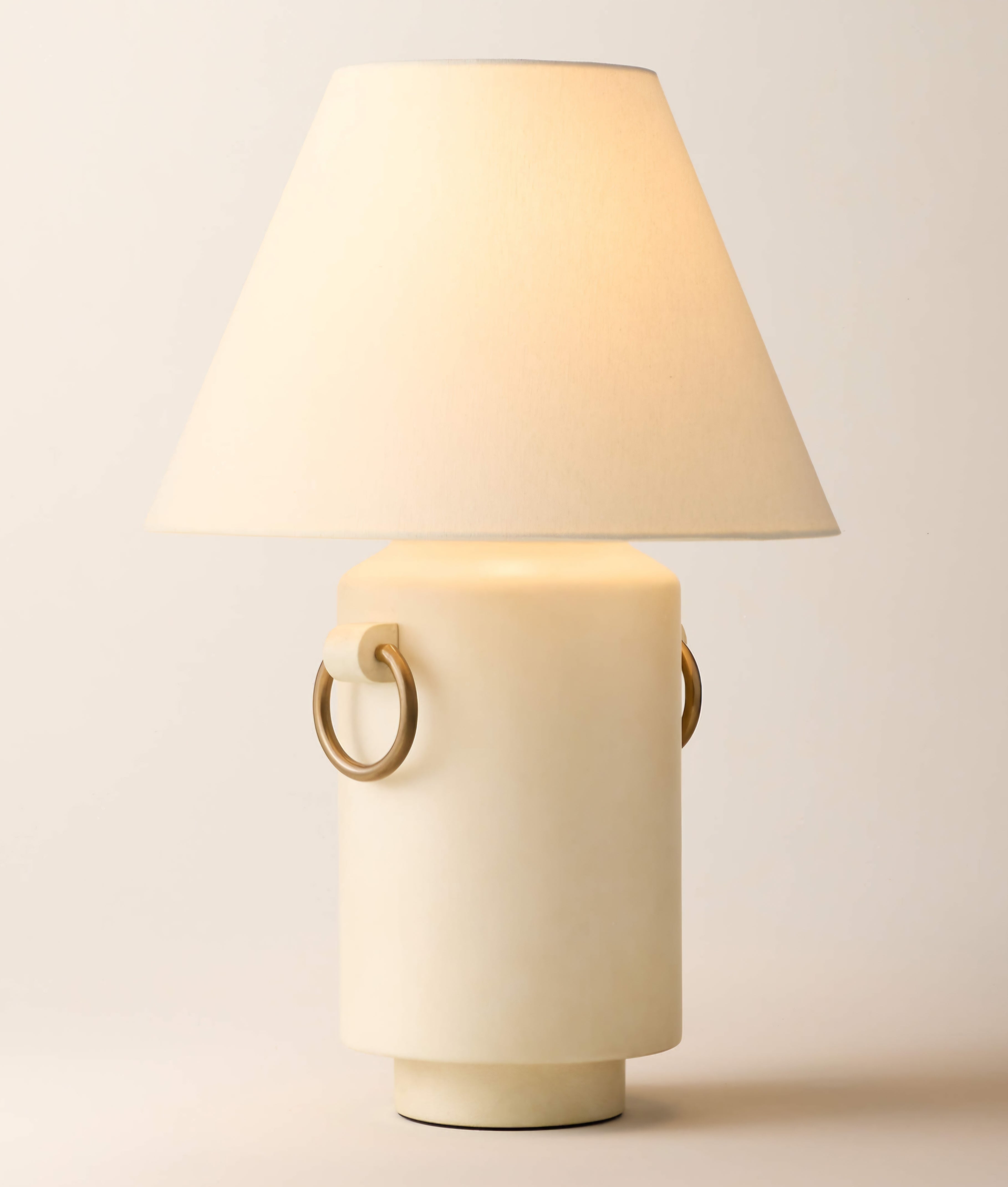 THE ONE × Georgie — Vellum Table Lamp With Brass Rings
