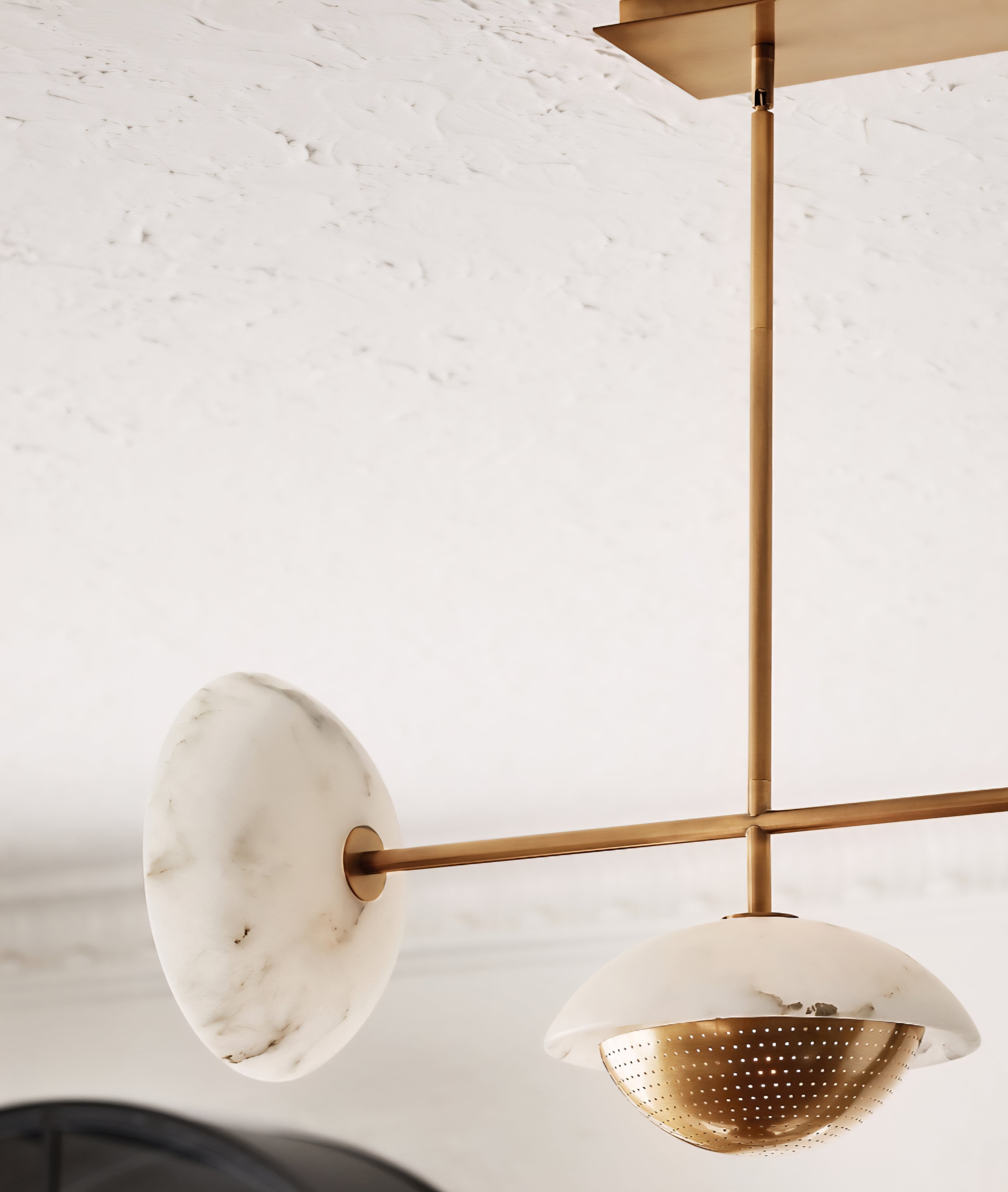 THE ONE × Solstice — Alabaster Chandelier (53.4")