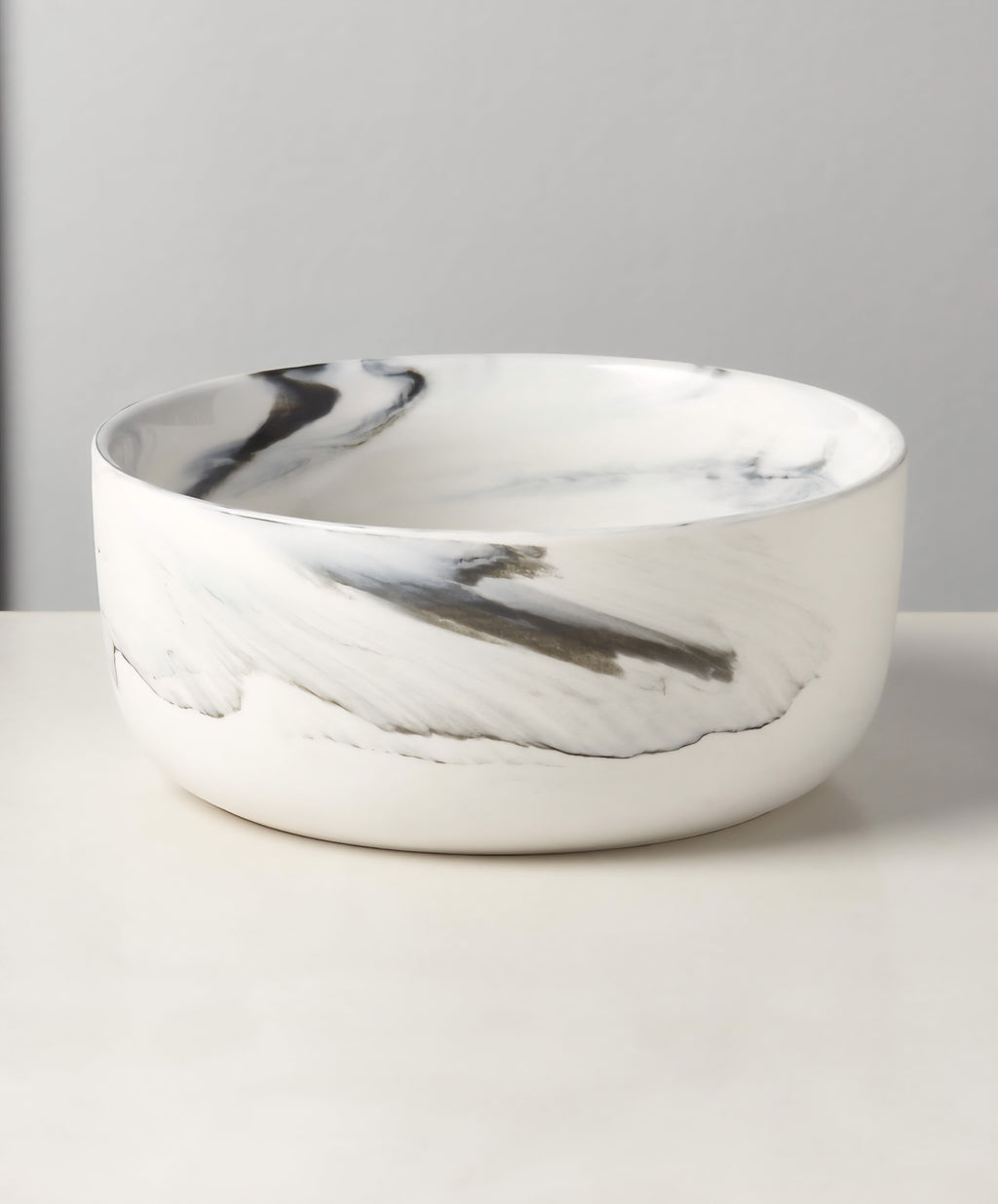 THE ONE × Swirl — 3-Piece Black and White Dinnerware Set