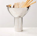 THE ONE × Clyme — Polished Stainless Steel Pedestal Serving Bowl