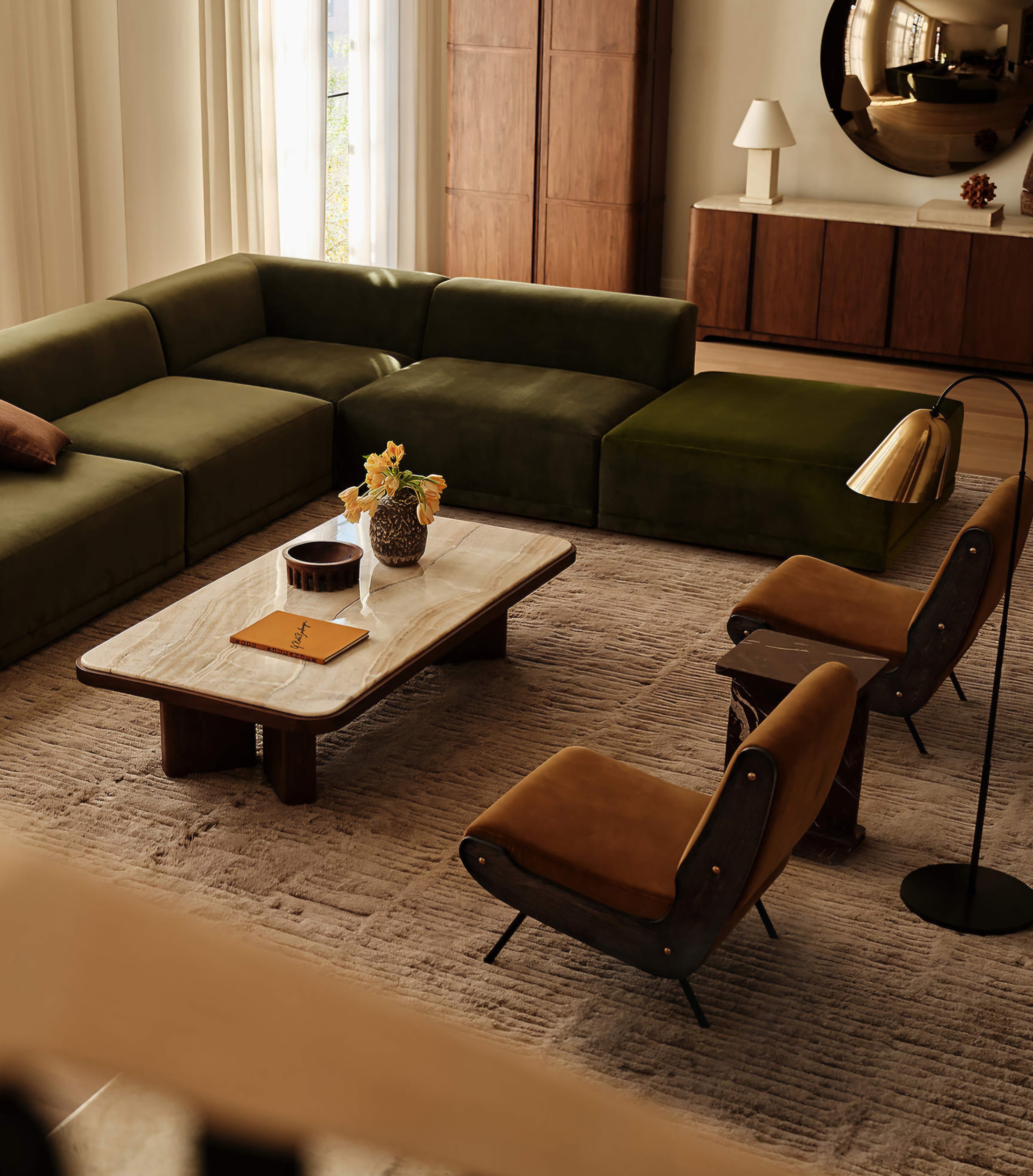 THE ONE × Rio — Onyx and Walnut Coffee Table