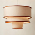 THE ONE × Bruna — Walnut Wood and Linen Pendant Light