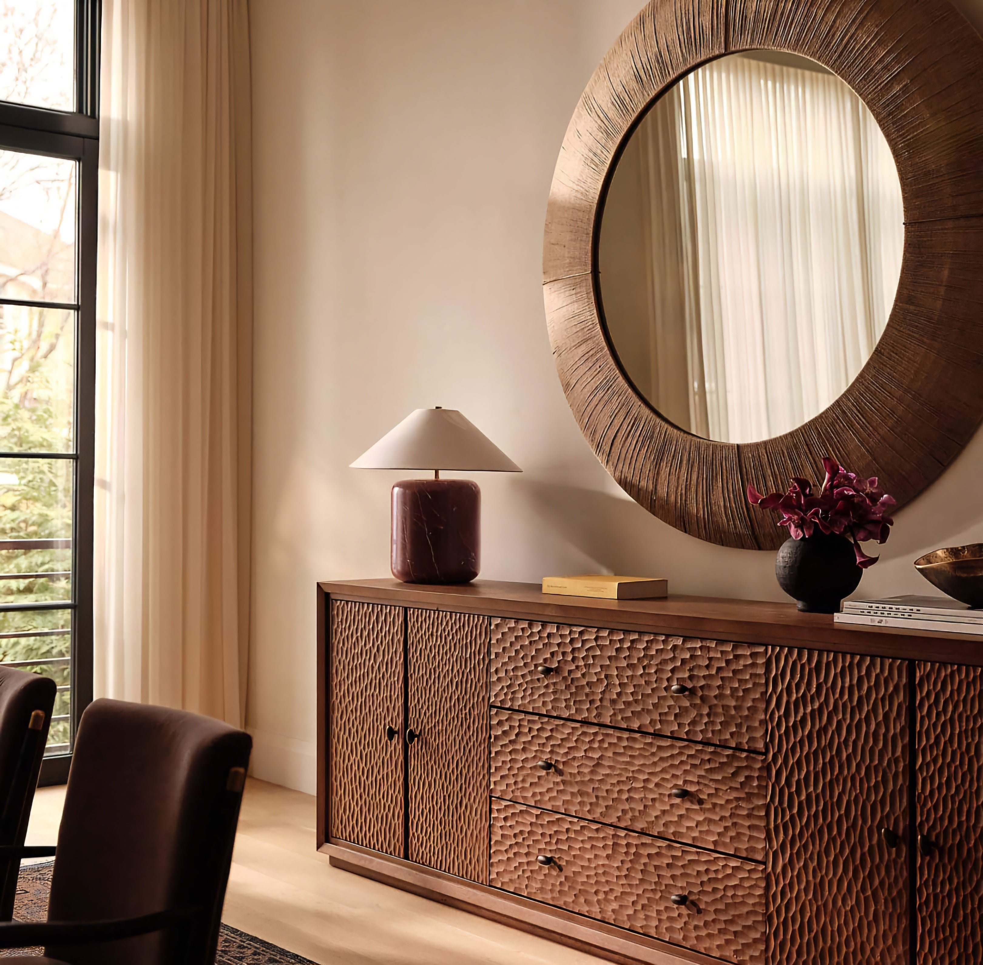 THE ONE × Hawk — Carved White Oak Credenza