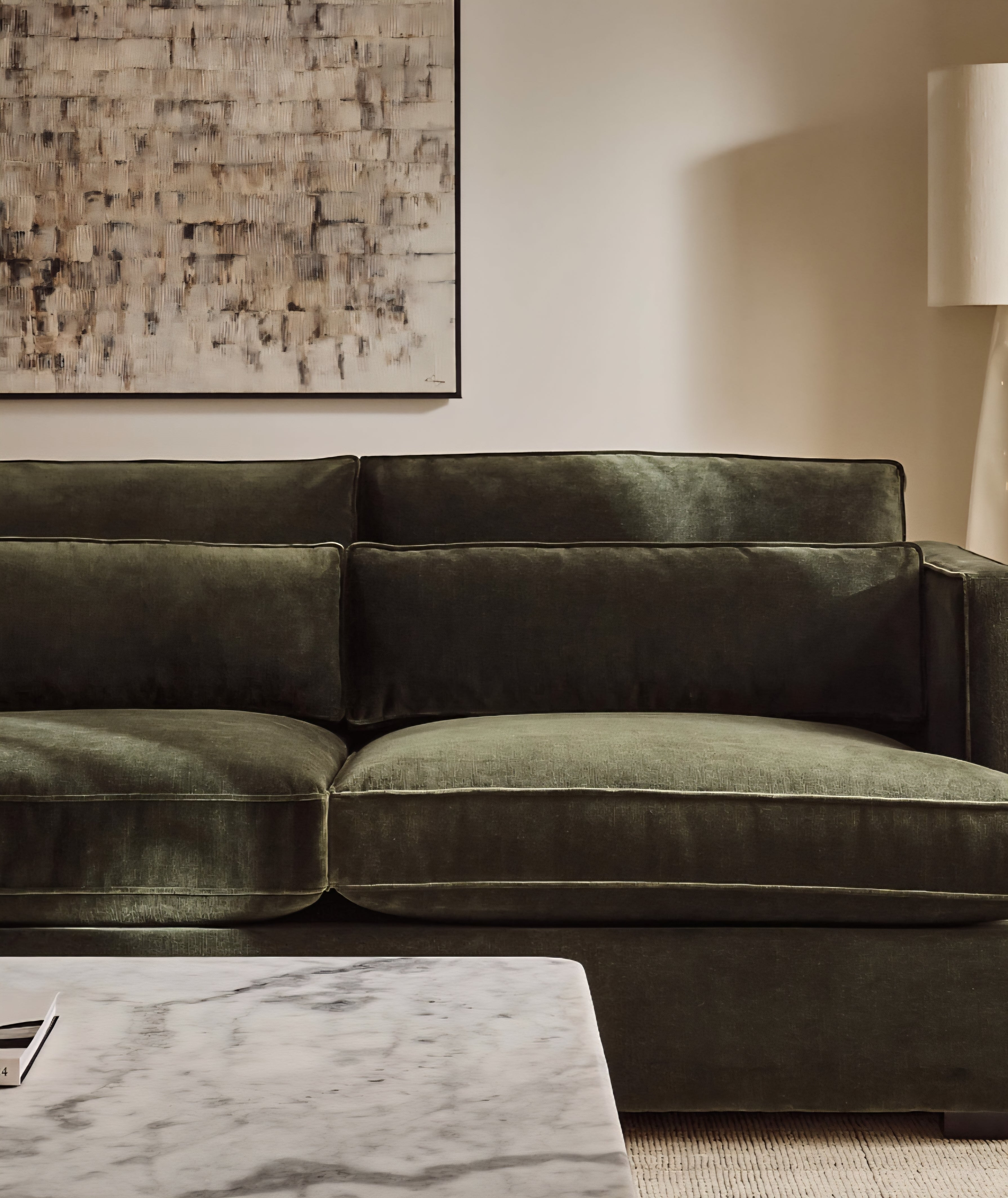 THE ONE × Eastman — White Performance Fabric Sofa