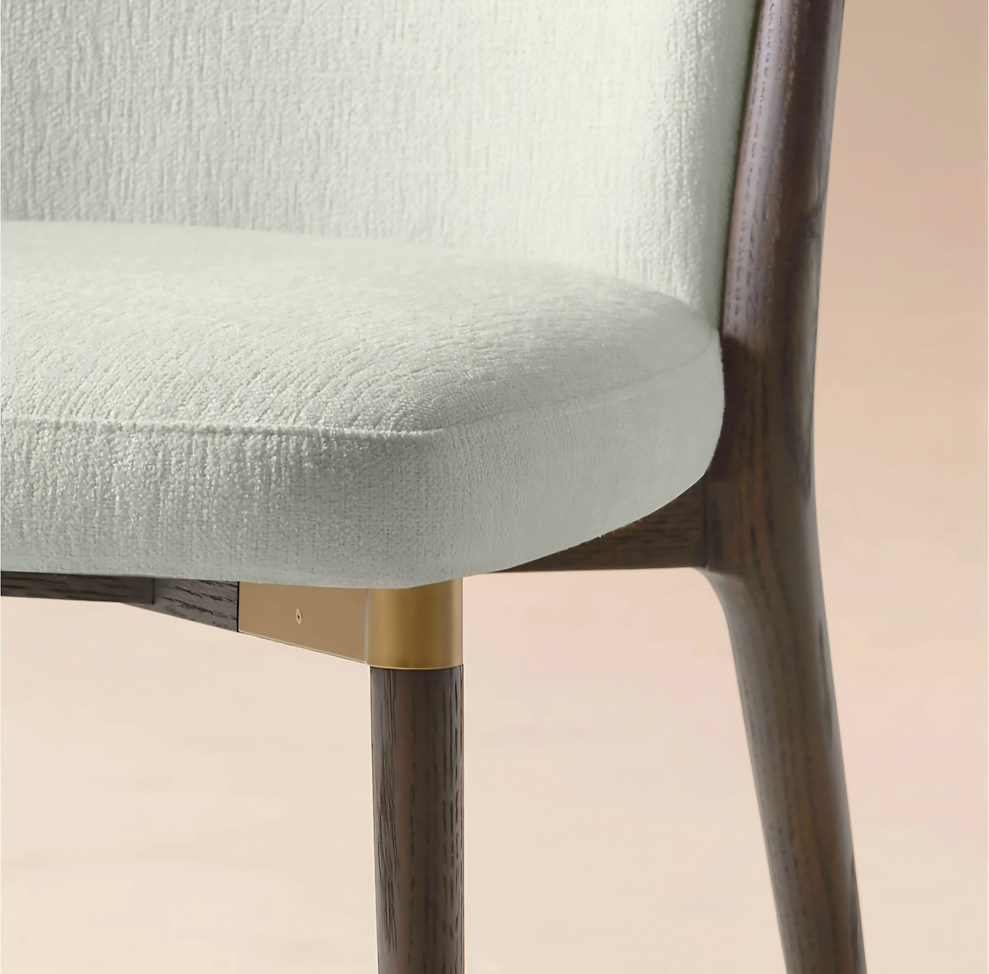 THE ONE × Norrie — Snow White Performance Fabric Armless Dining Chair