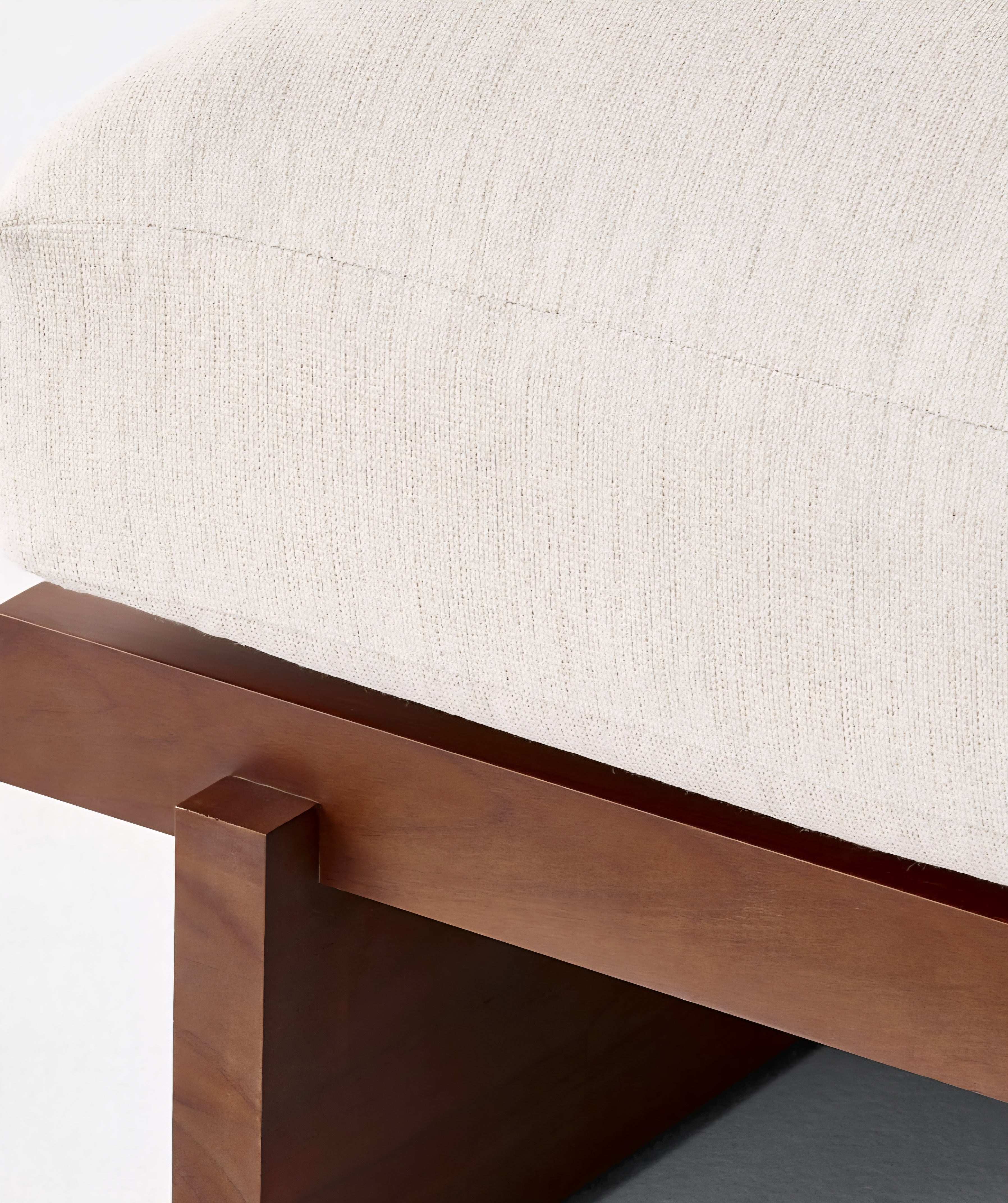 THE ONE × Taiko — Stained Teak Outdoor Lounge Chair with Sunbrella® Cushions